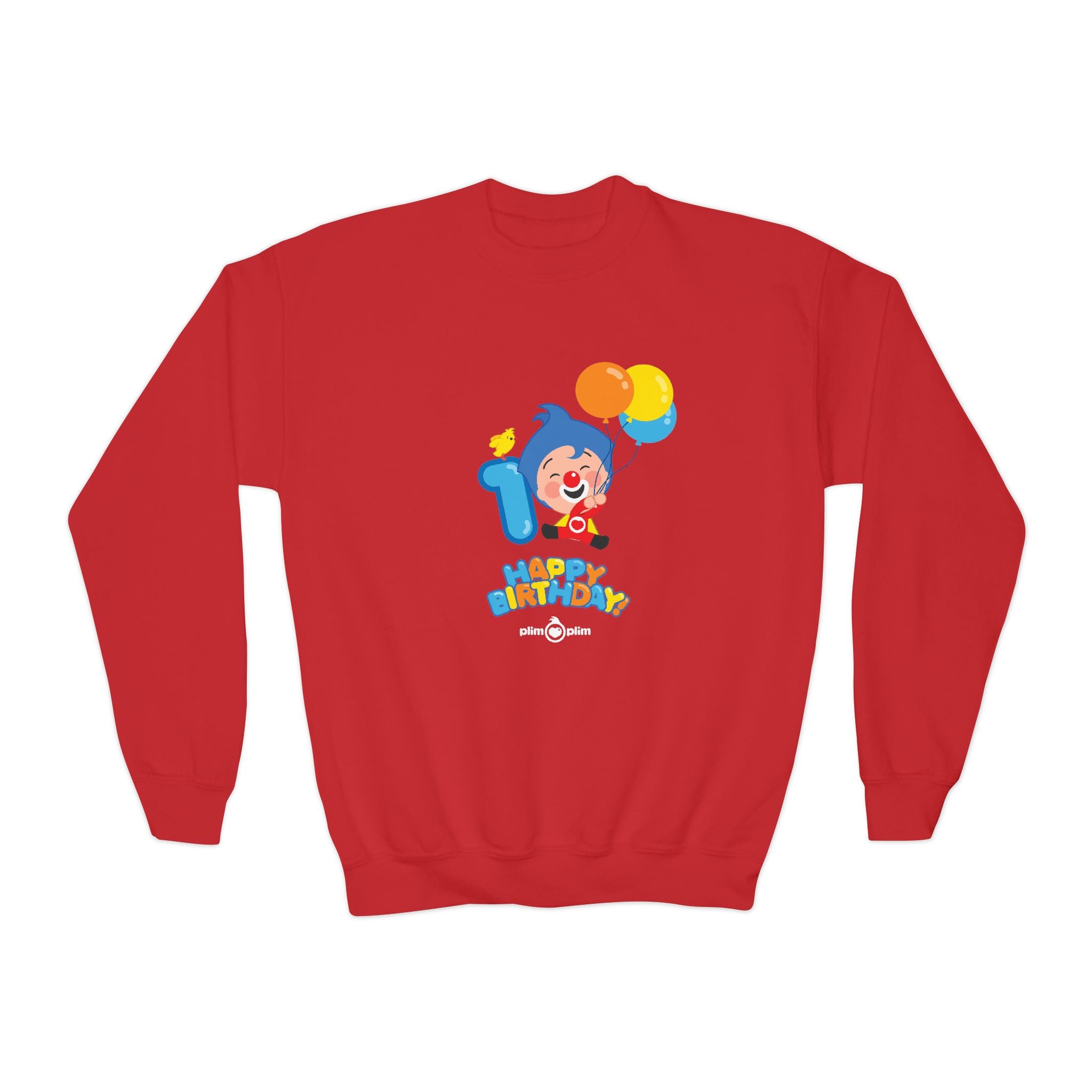 Plim Plim Sudadera Juvenil de Cuello Redondo Cumple 1
