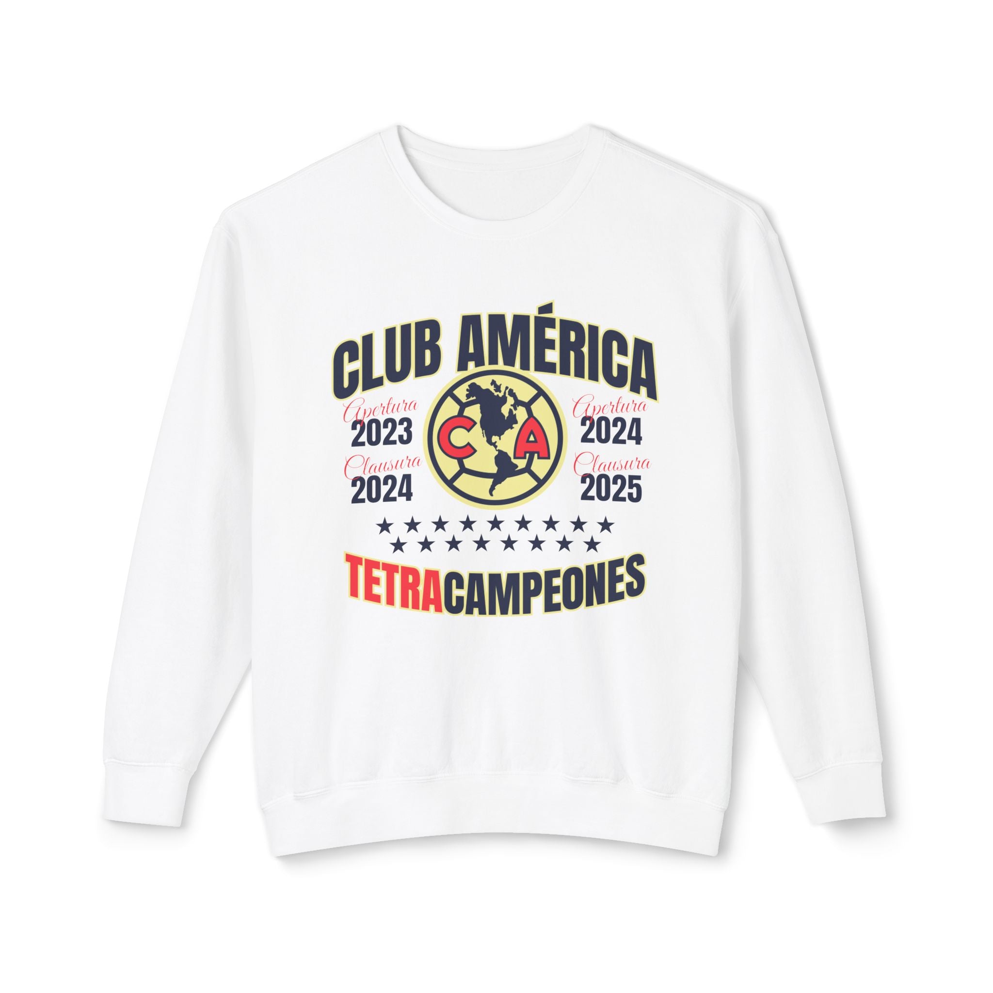 Club América — 17 four-time champion Unisex Lightweight Crewneck Sweatshirt