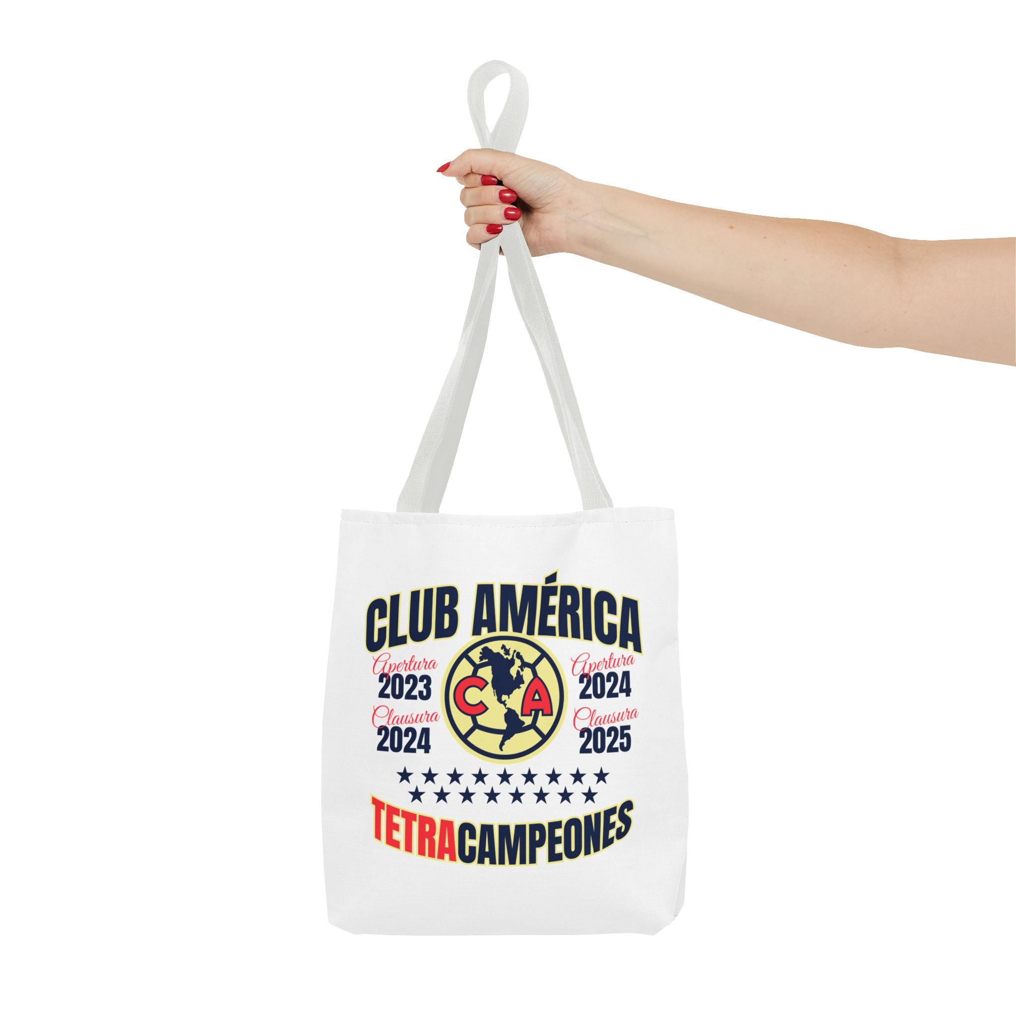 Club América Tetracampeones Tote Bag - Iconic Crest and Bold Lettering