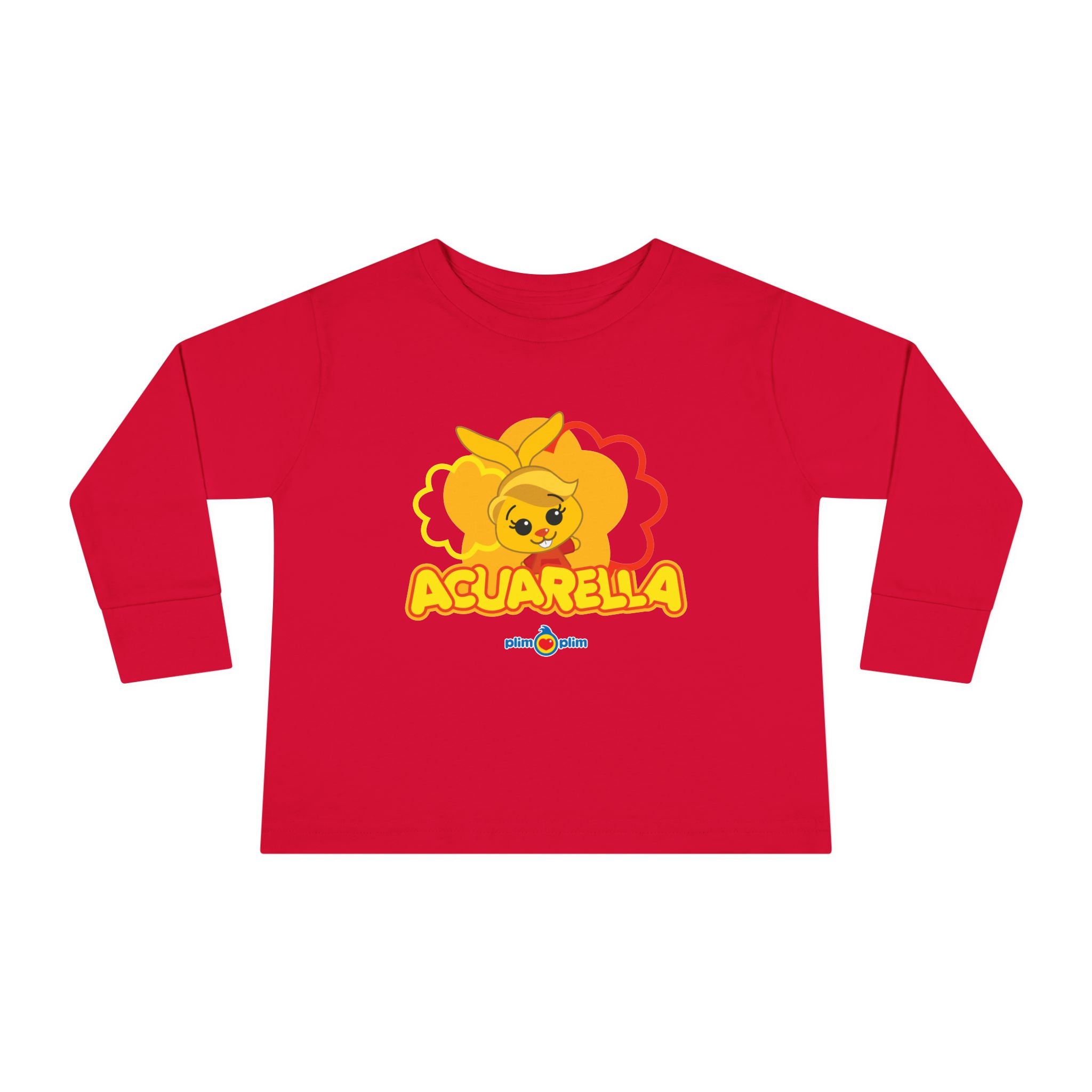 Plim Plim Camiseta Manga Larga de Niños Acuarella