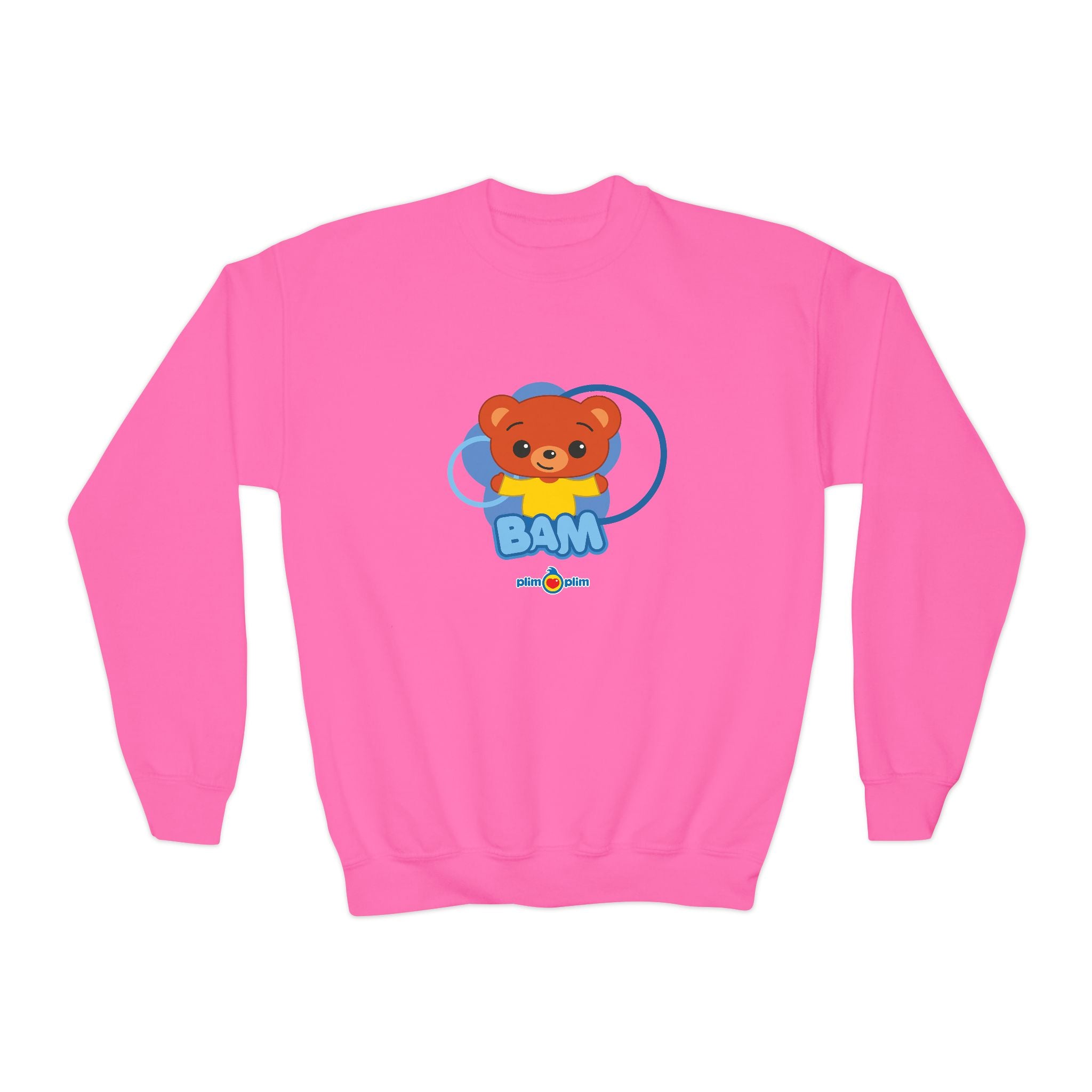 Plim Plim Sudadera Juvenil de Cuello Redondo Bam