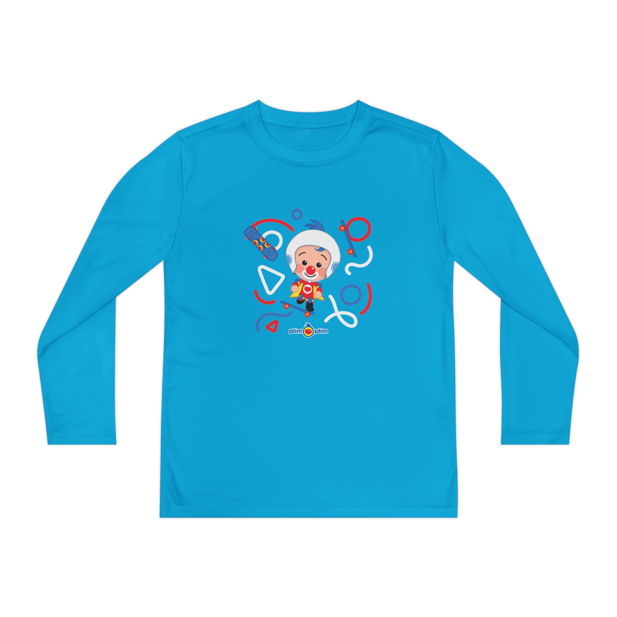 Plim Plim Camiseta Juvenil Manga Larga Patineta