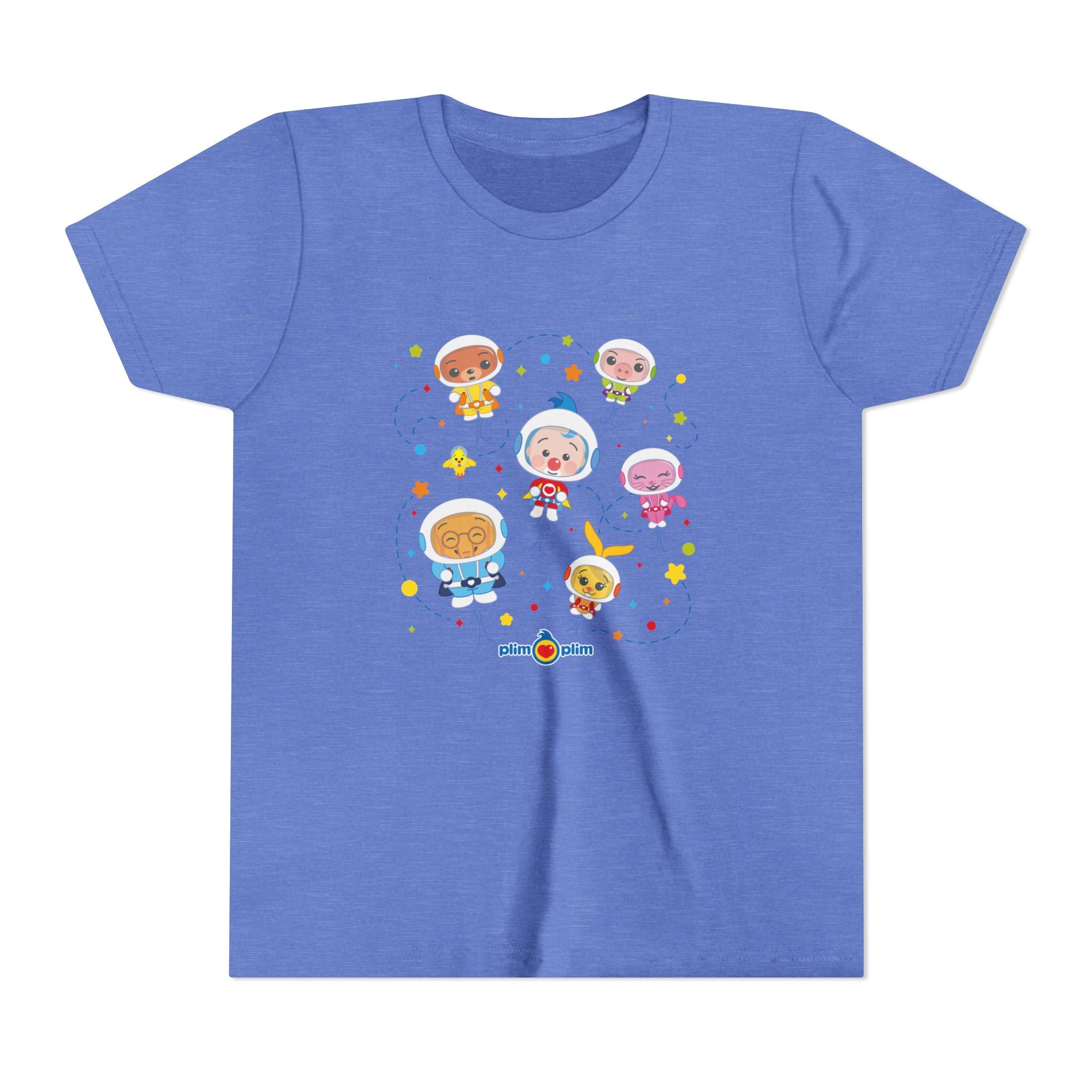 Plim Plim Camiseta Juvenil de Manga Corta Astronautas