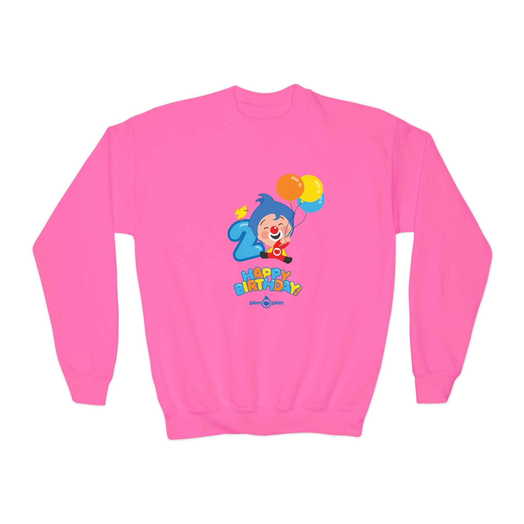Plim Plim Sudadera Juvenil de Cuello Redondo Cumple 2