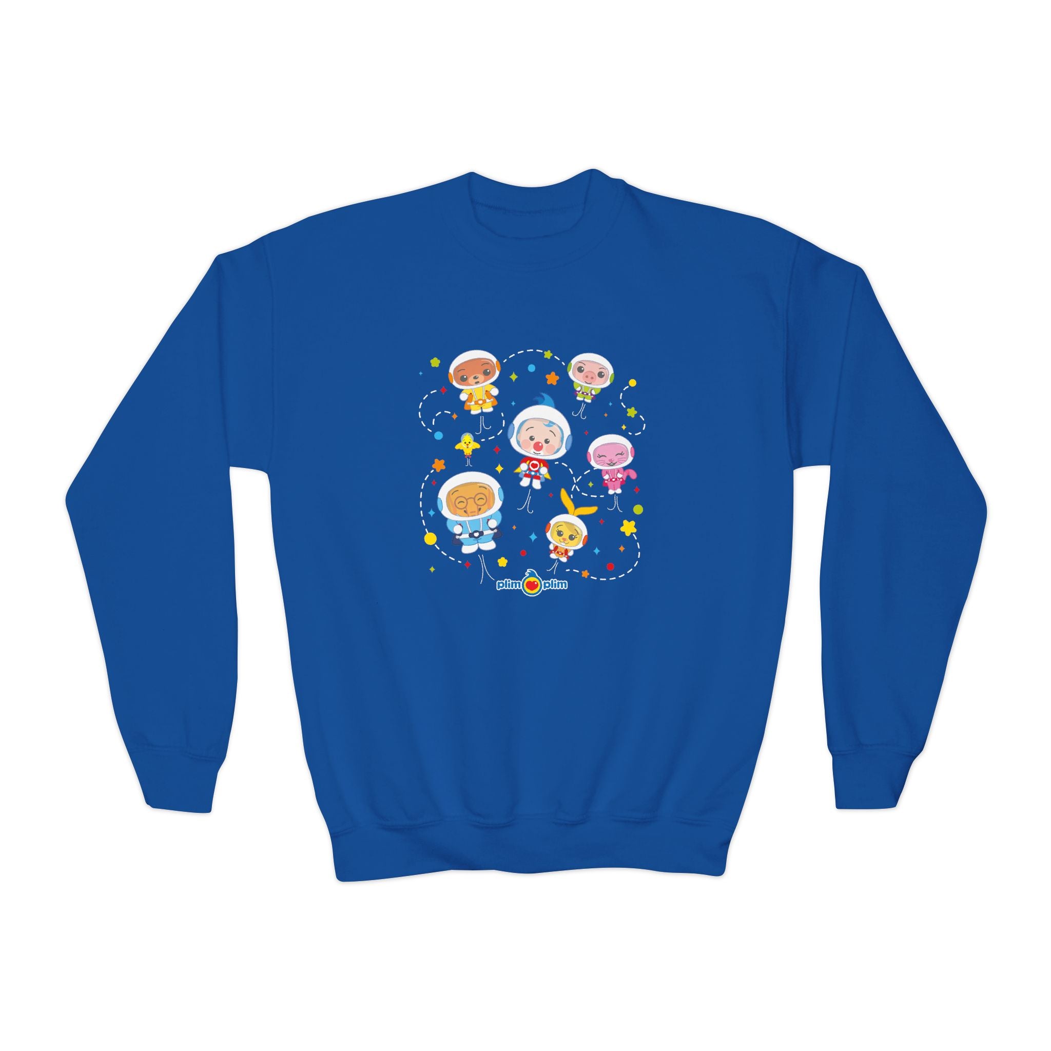 Plim Plim Sudadera Juvenil de Cuello Redondo Astronautas