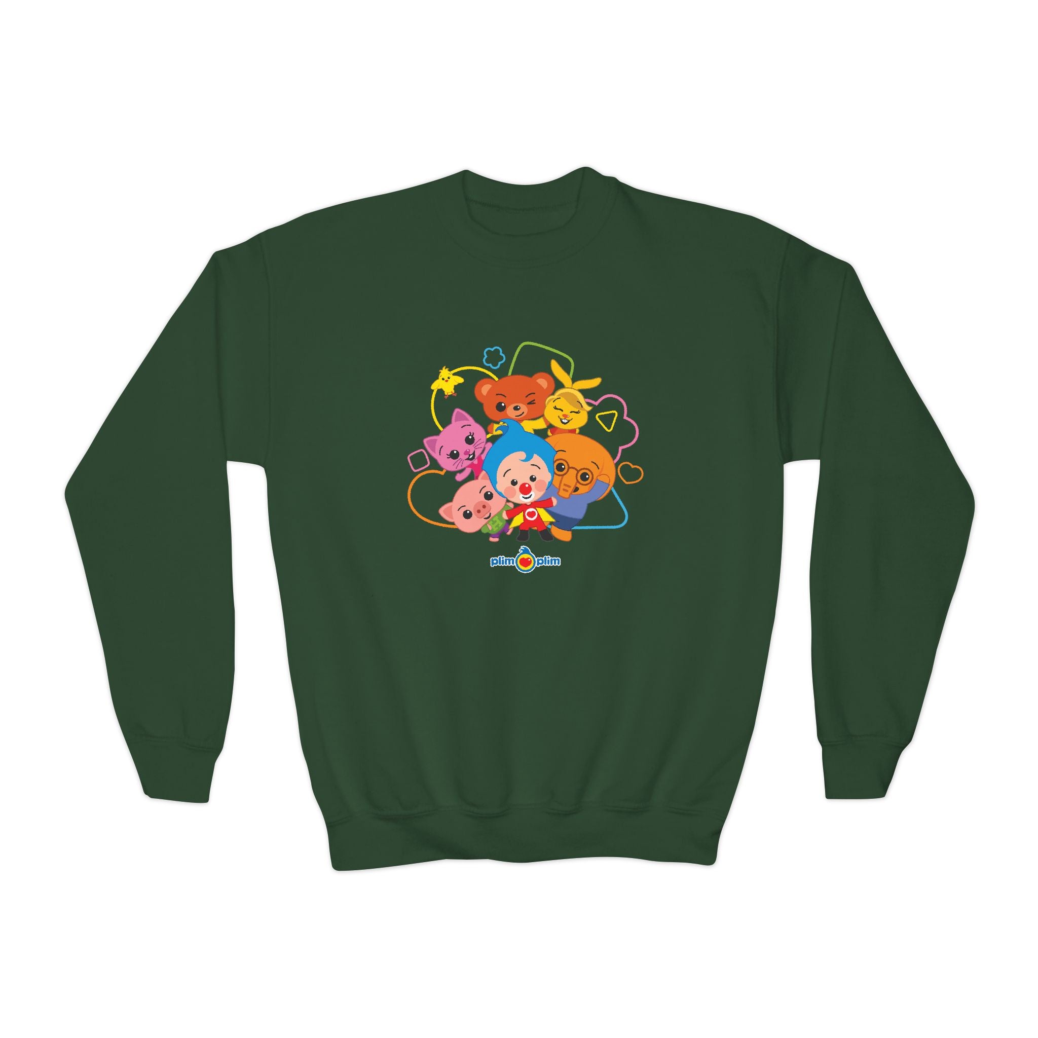 Plim Plim Sudadera Juvenil de Cuello Redondo Amigos
