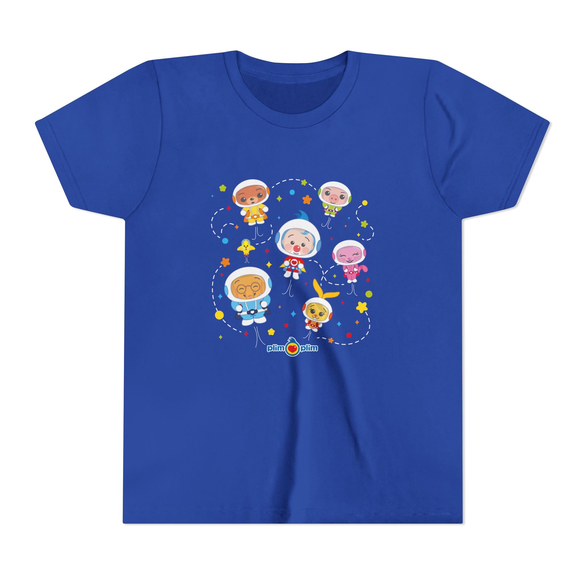 Plim Plim Camiseta Juvenil de Manga Corta Astronautas