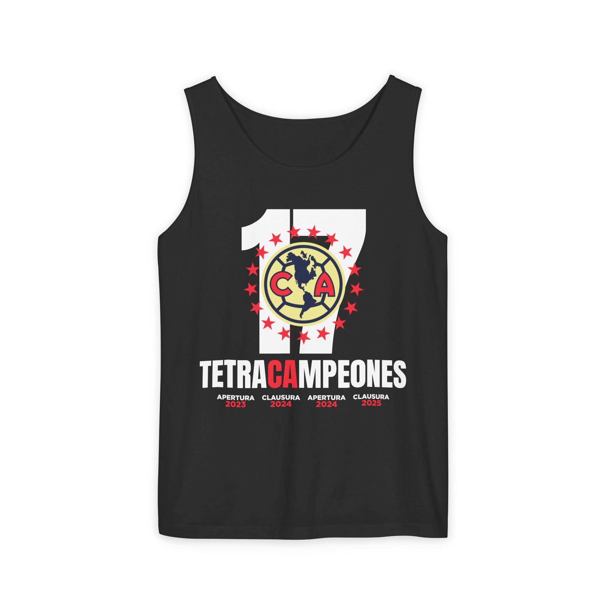 Club América Tetracampeones Tank Top Collection - Unisex Garment-Dyed Shirt