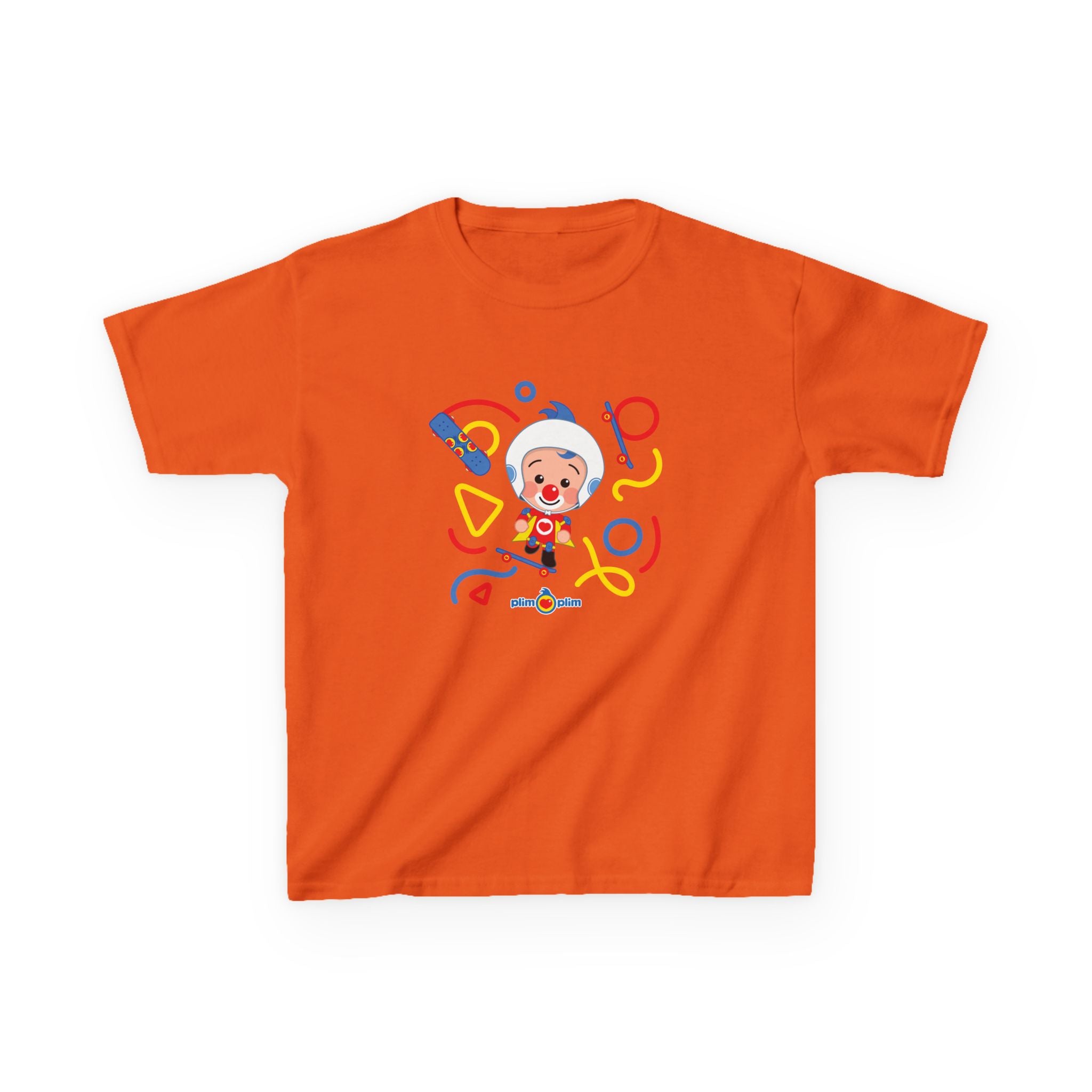Plim Plim Camiseta para Niños de Algodón Grueso Patineta