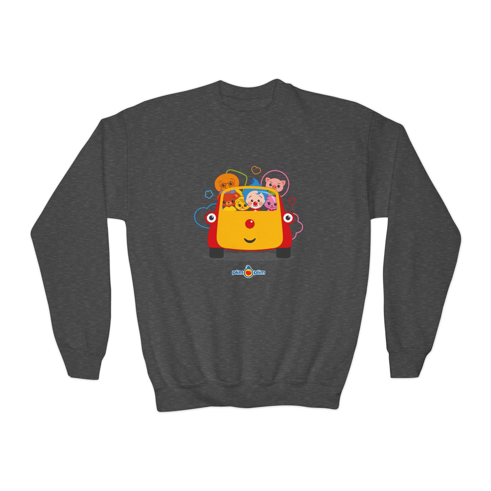 Plim Plim Sudadera Juvenil de Cuello Redondo Todos con Tuni
