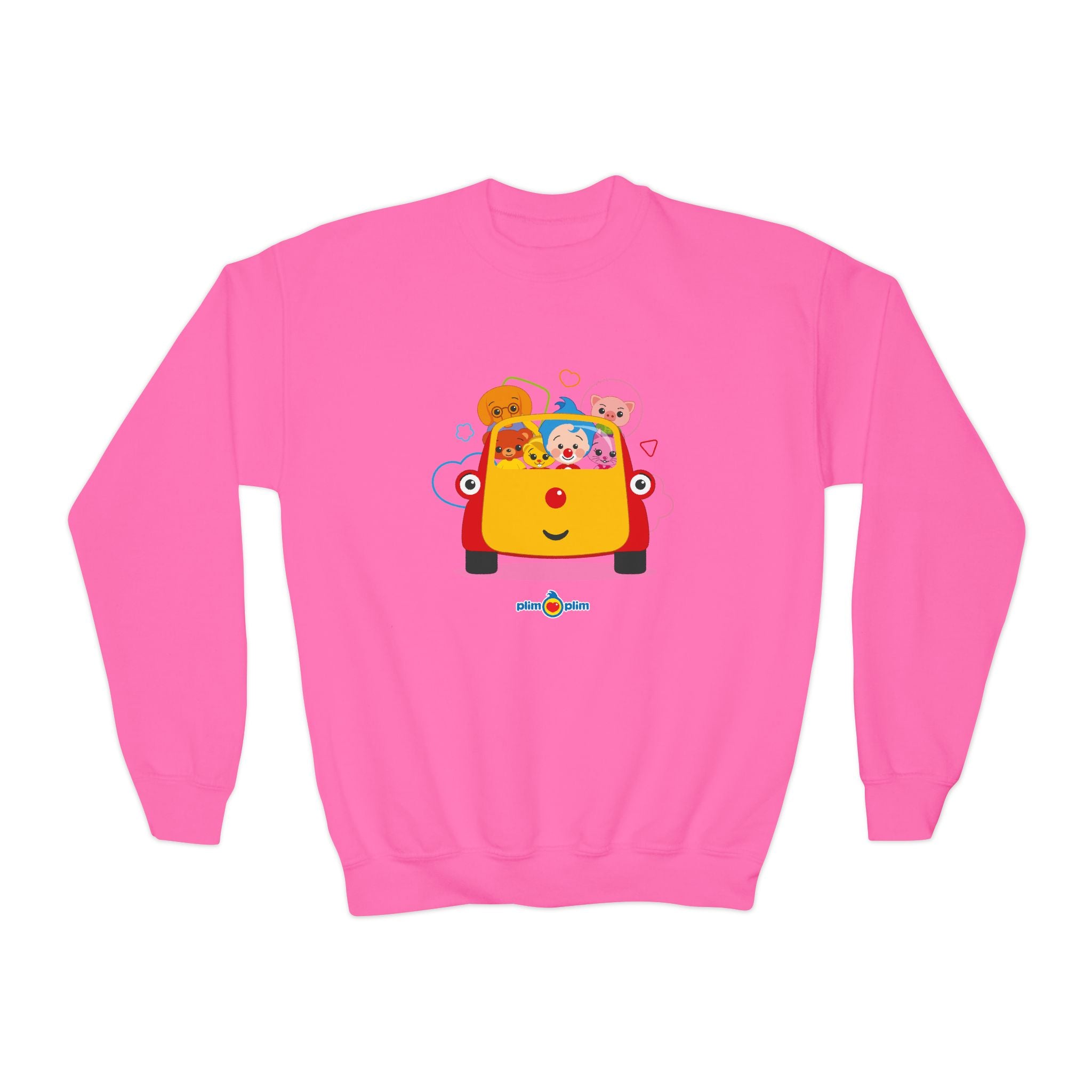Plim Plim Sudadera Juvenil de Cuello Redondo Todos con Tuni