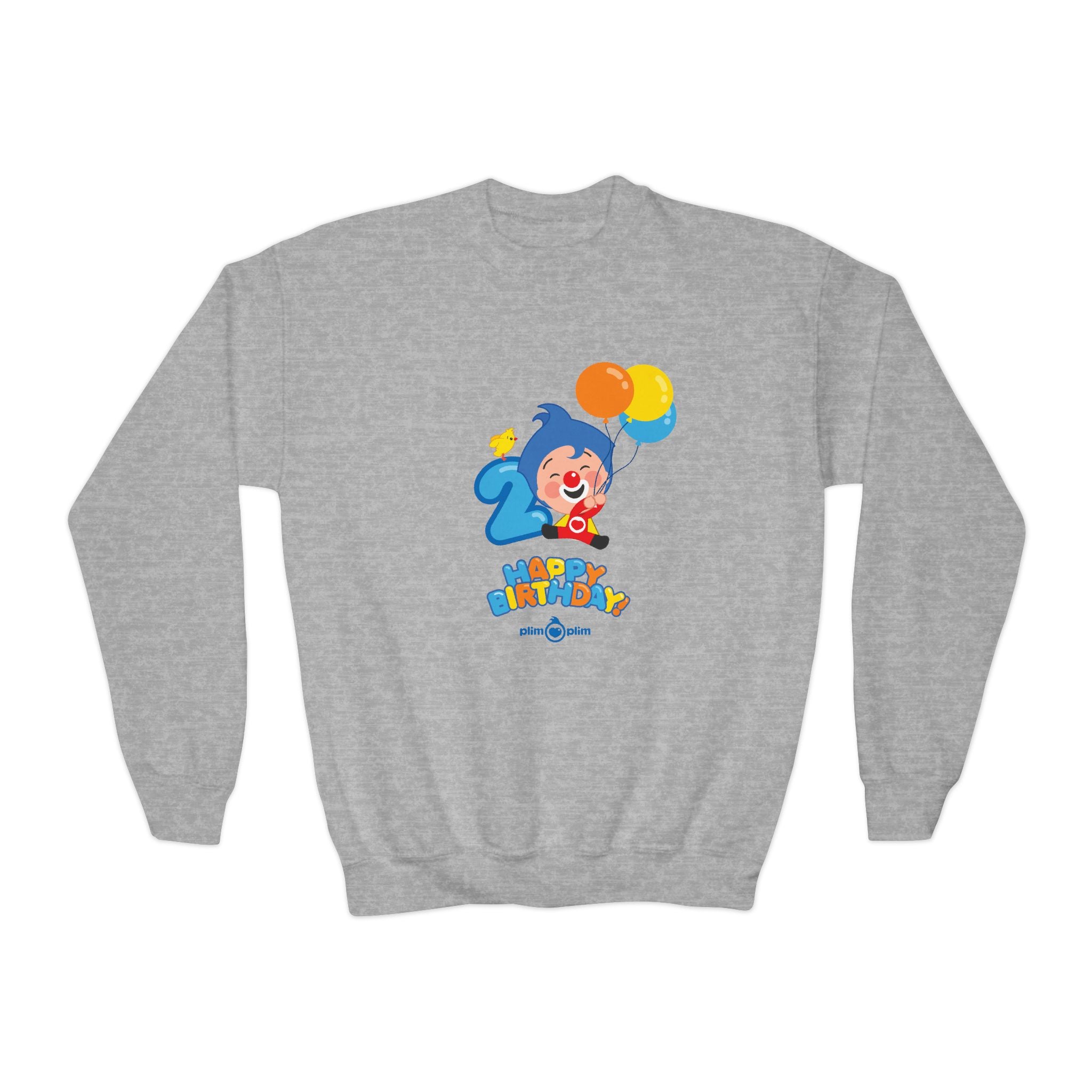 Plim Plim Sudadera Juvenil de Cuello Redondo Cumple 2