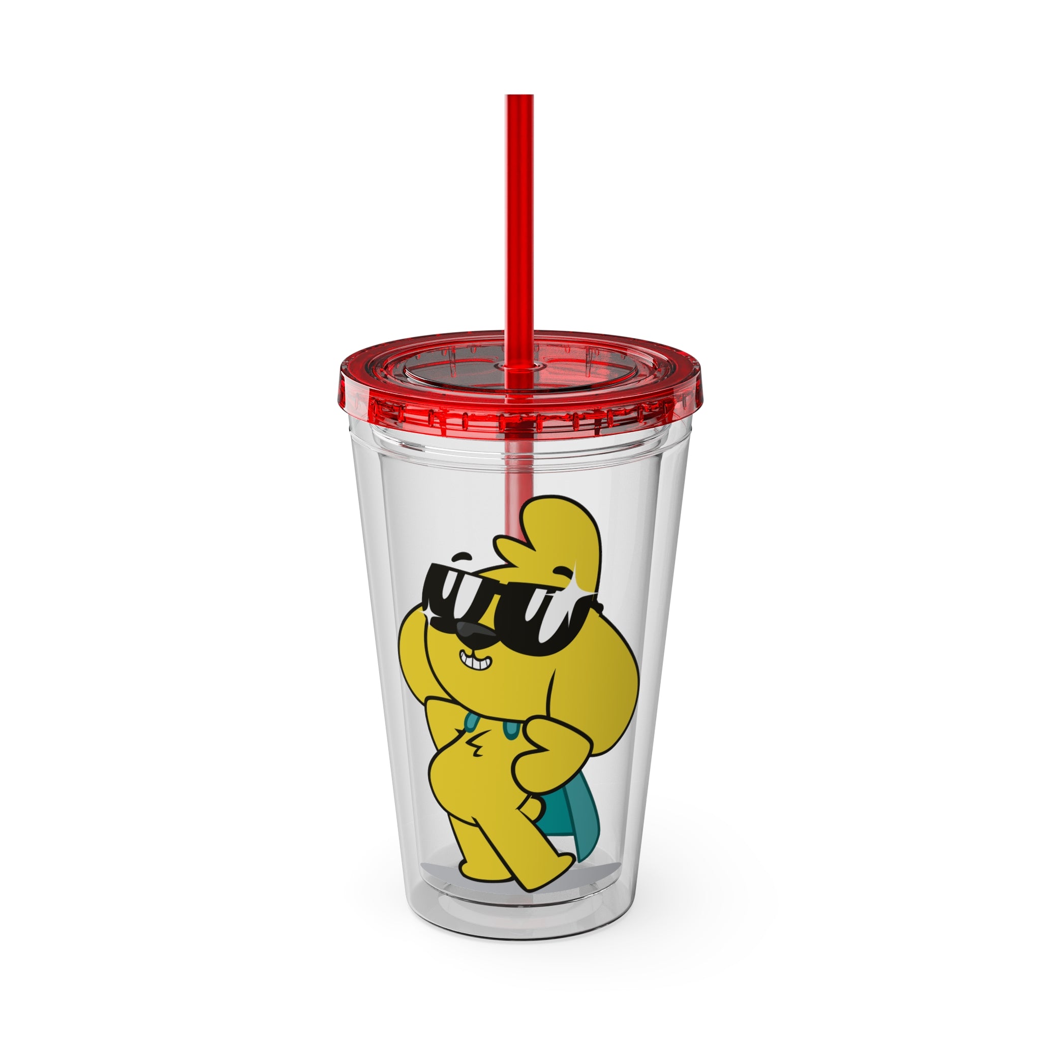 Mikecrack Acrylic Tumbler with Straw