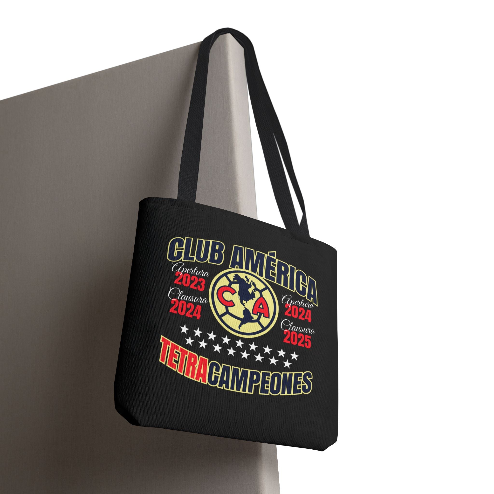 Club América Tetracampeones Tote Bag - Iconic Crest and Bold Lettering