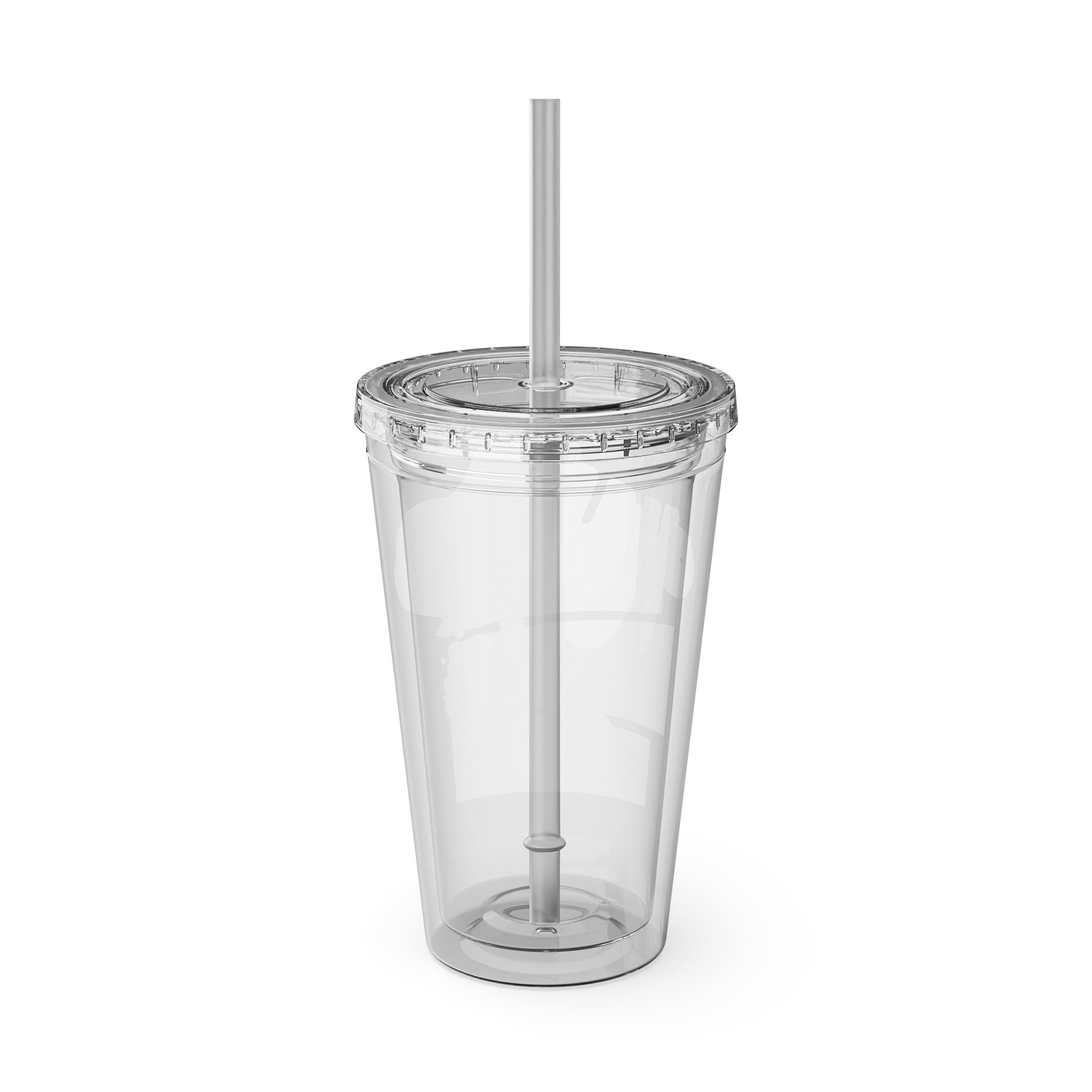 Mikecrack Acrylic Tumbler with Straw