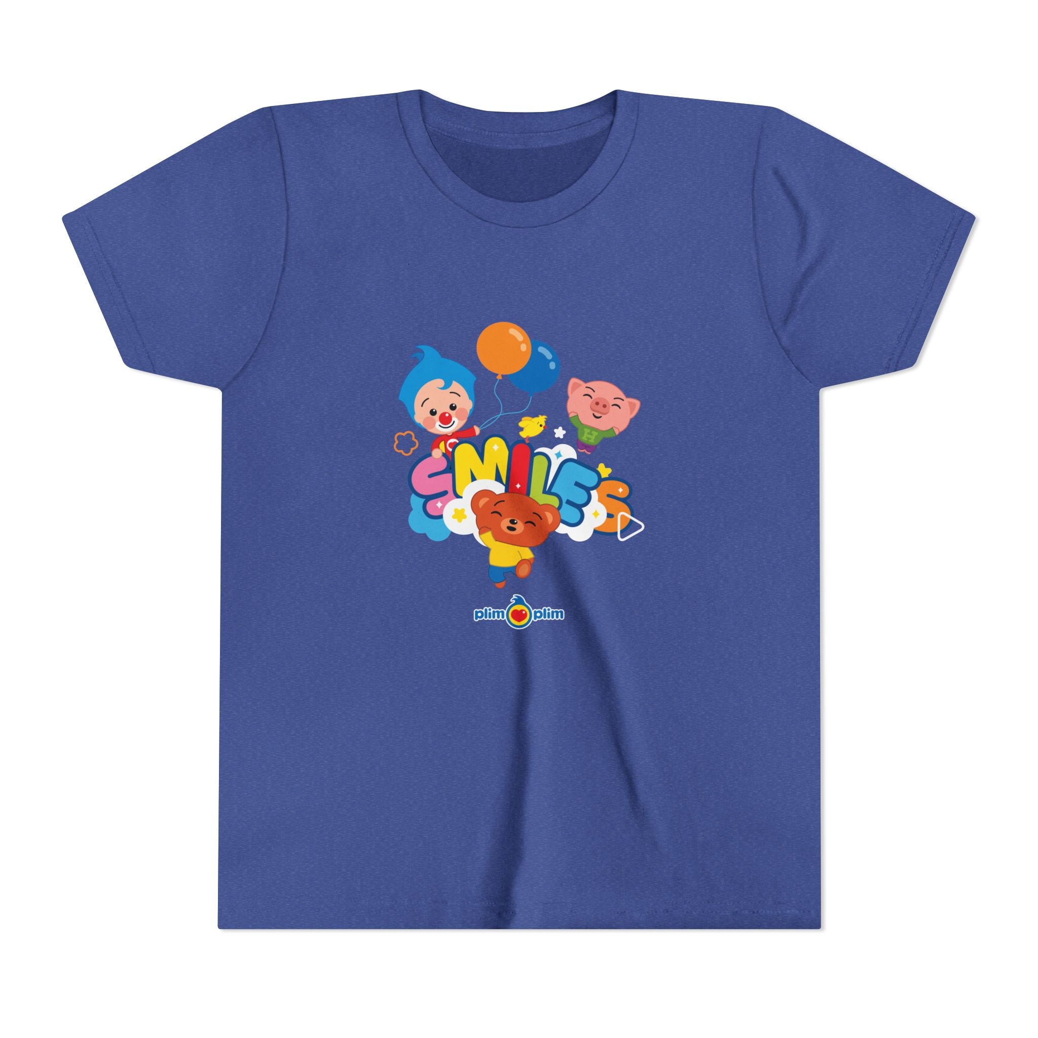 Plim Plim Camiseta Juvenil de Manga Corta Smiles