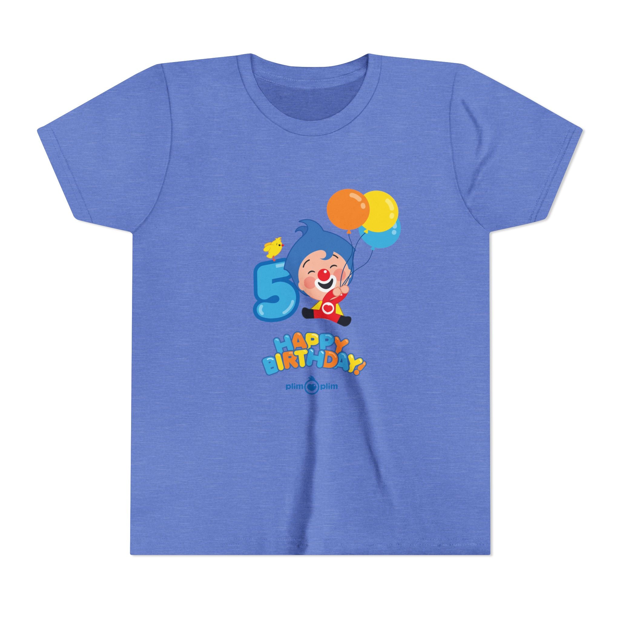 Plim Plim Camiseta Juvenil de Manga Corta Cumple 5
