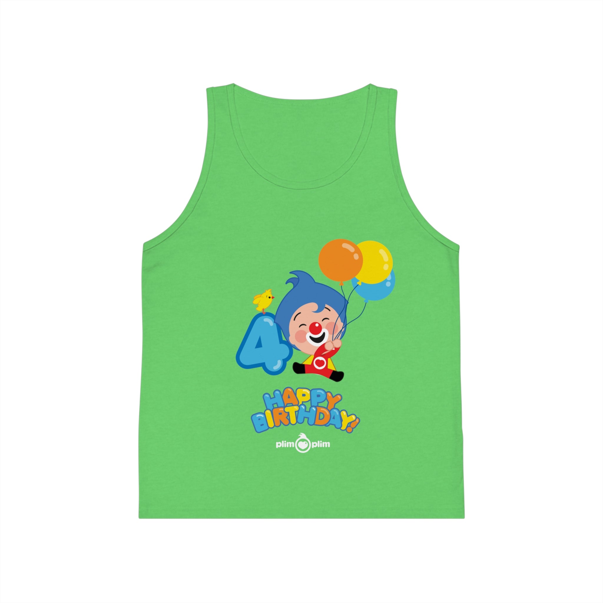 Plim Plim Camiseta de Tirantes de Niños Cumple 4