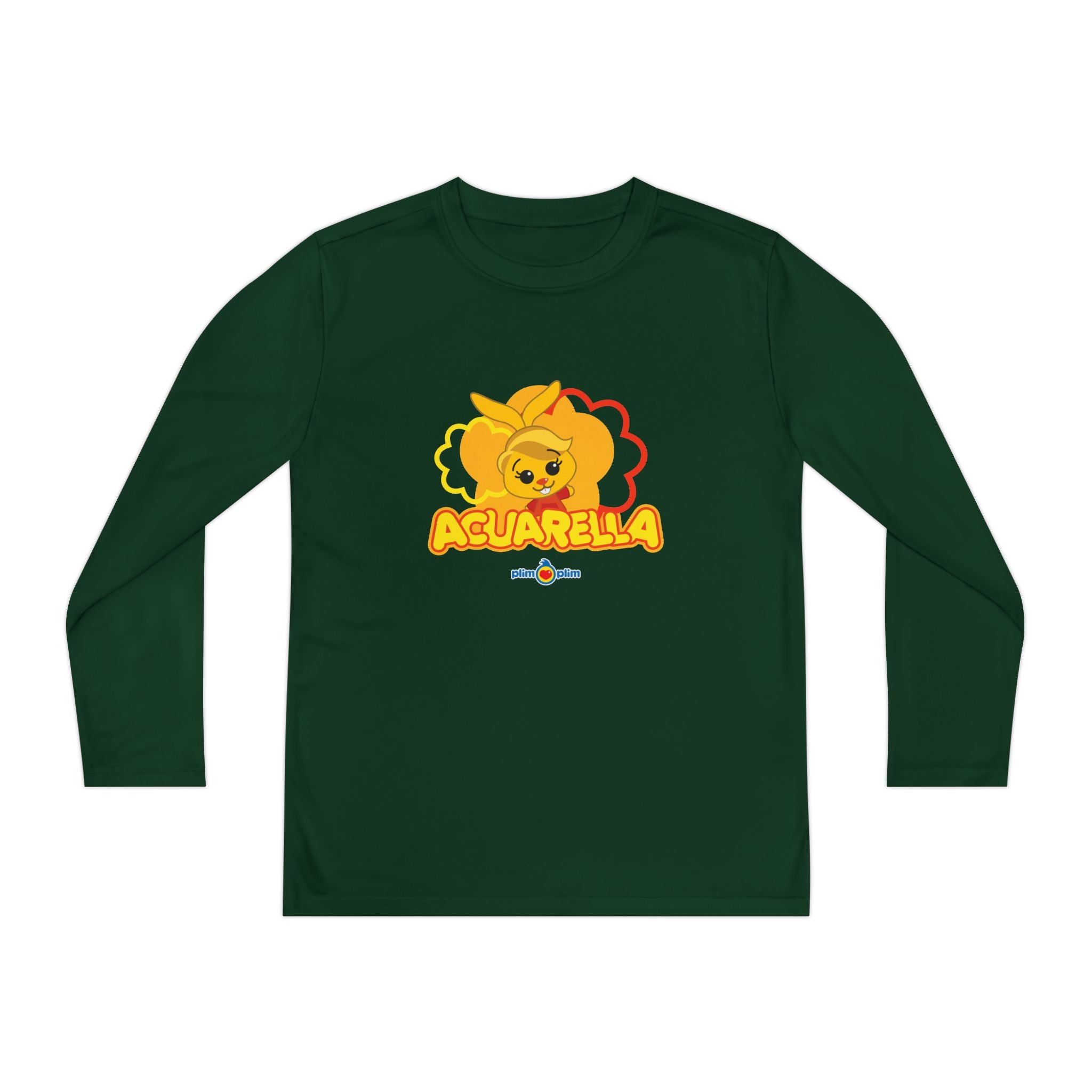 Plim Plim Camiseta Juvenil Manga Larga Acuarella