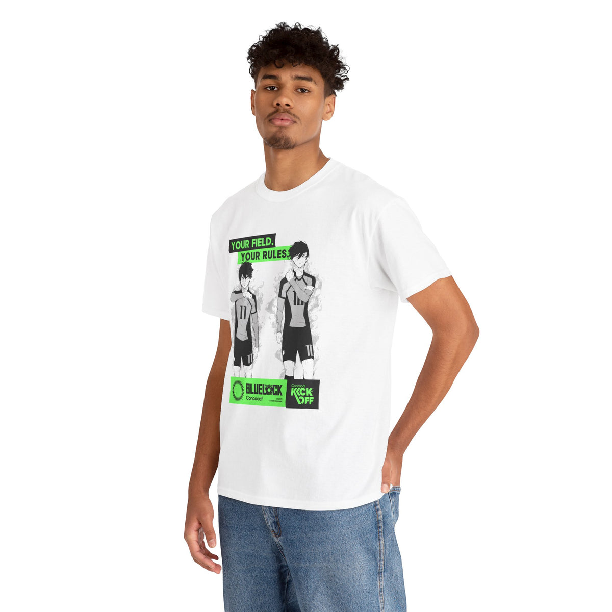 Concacaf x BLUE LOCK - Isagi & Rin in Kick-Off Tee – Where Soccer Meets Anime! – official Blue Lock x Concacaf licensed merch (view 2)