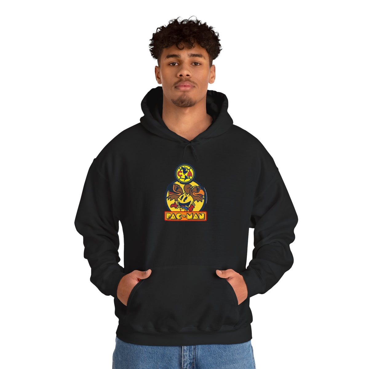 Club América x PAC-MAN - Hooded Sweatshirt – official Club América x PAC-MAN licensed merch