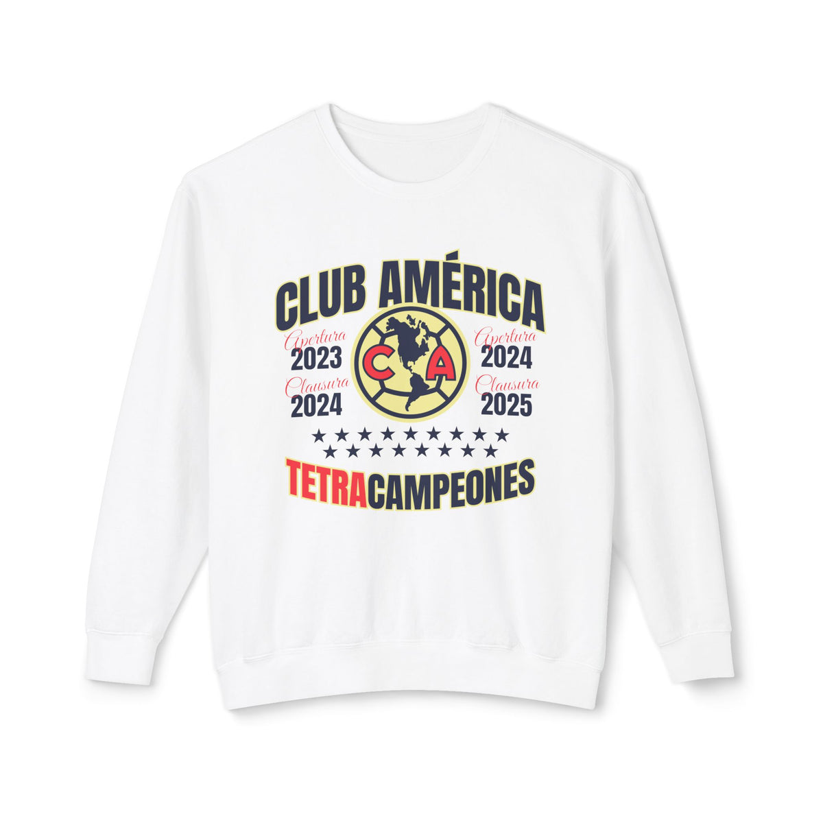 Club América — 17 four-time champion Unisex Lightweight Crewneck Sweatshirt