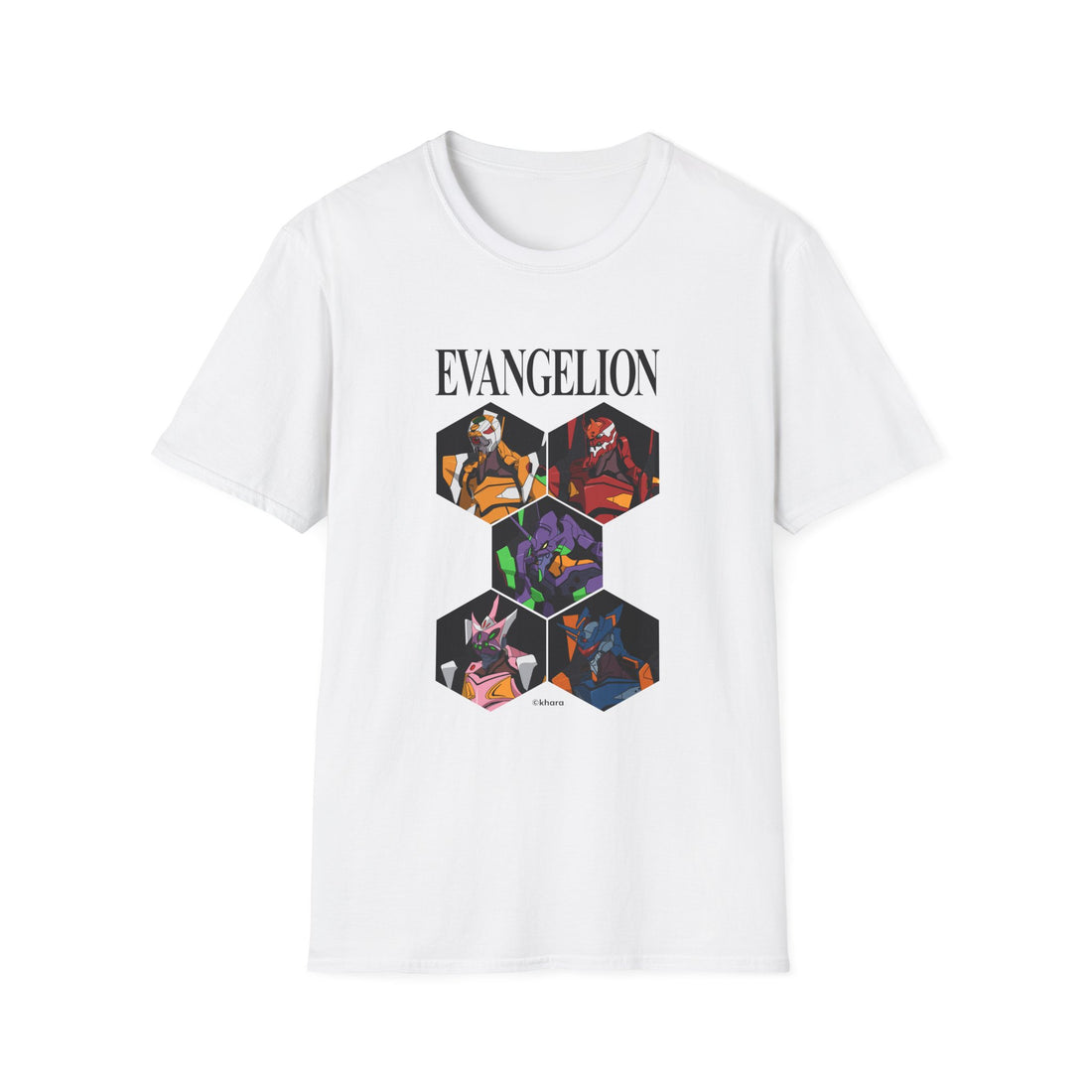 EVANGELION 2.22 - "All EVAs reunited" T-Shirt – official Evangelion licensed merch (view 3)