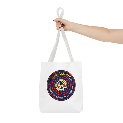 Club América Tetracampeones Tote Bag - Iconic Crest and Bold Lettering