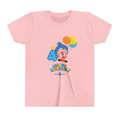 Plim Plim Camiseta Juvenil de Manga Corta Cumple 4