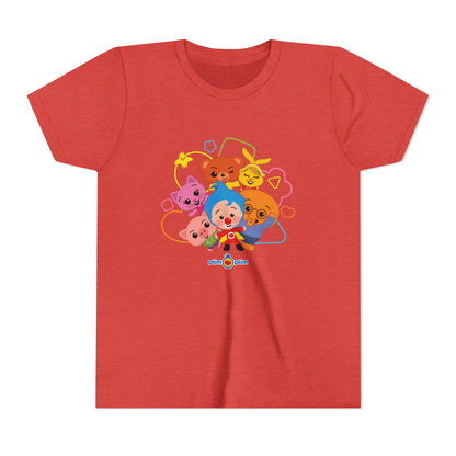 Plim Plim Camiseta Juvenil de Manga Corta Amigos