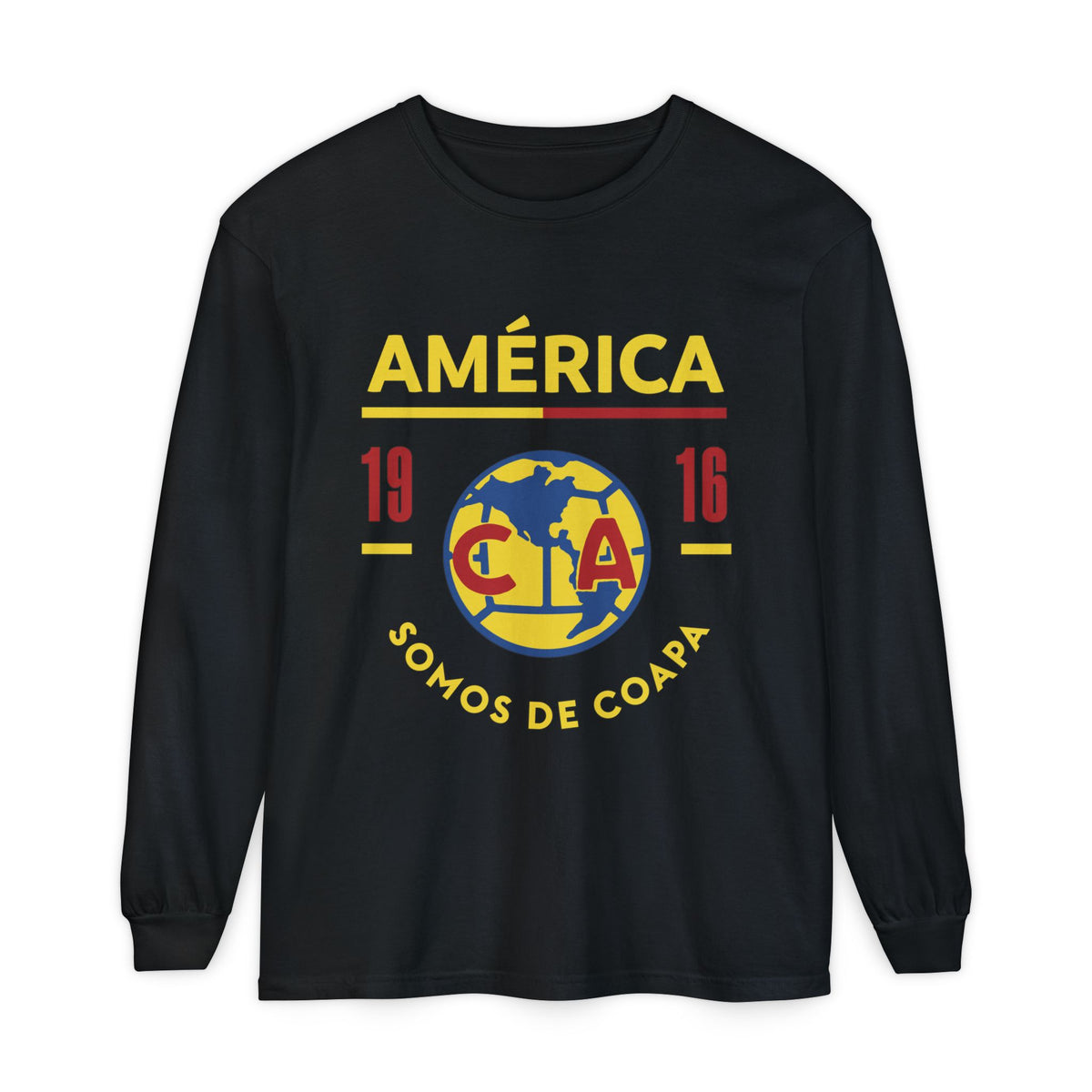 Club América Retro Long Sleeve T-Shirt - Unisex Soccer Fan Apparel – official Club América licensed merch (view 2)