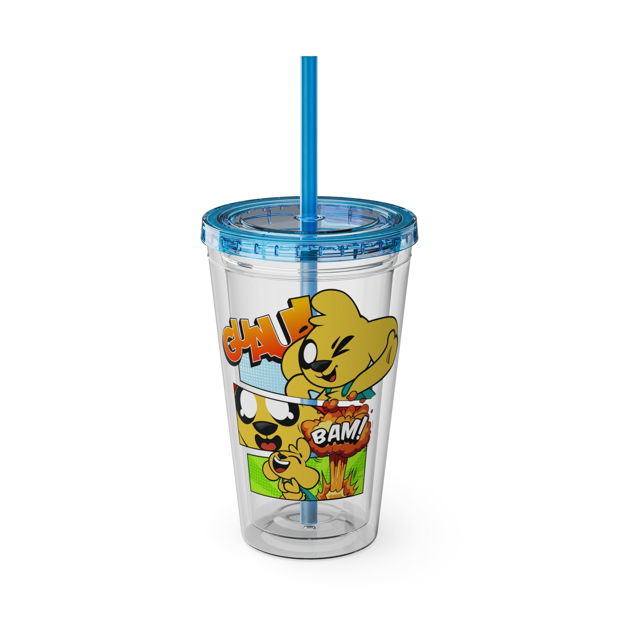 Vaso acrílico con pajita Mikecrack 