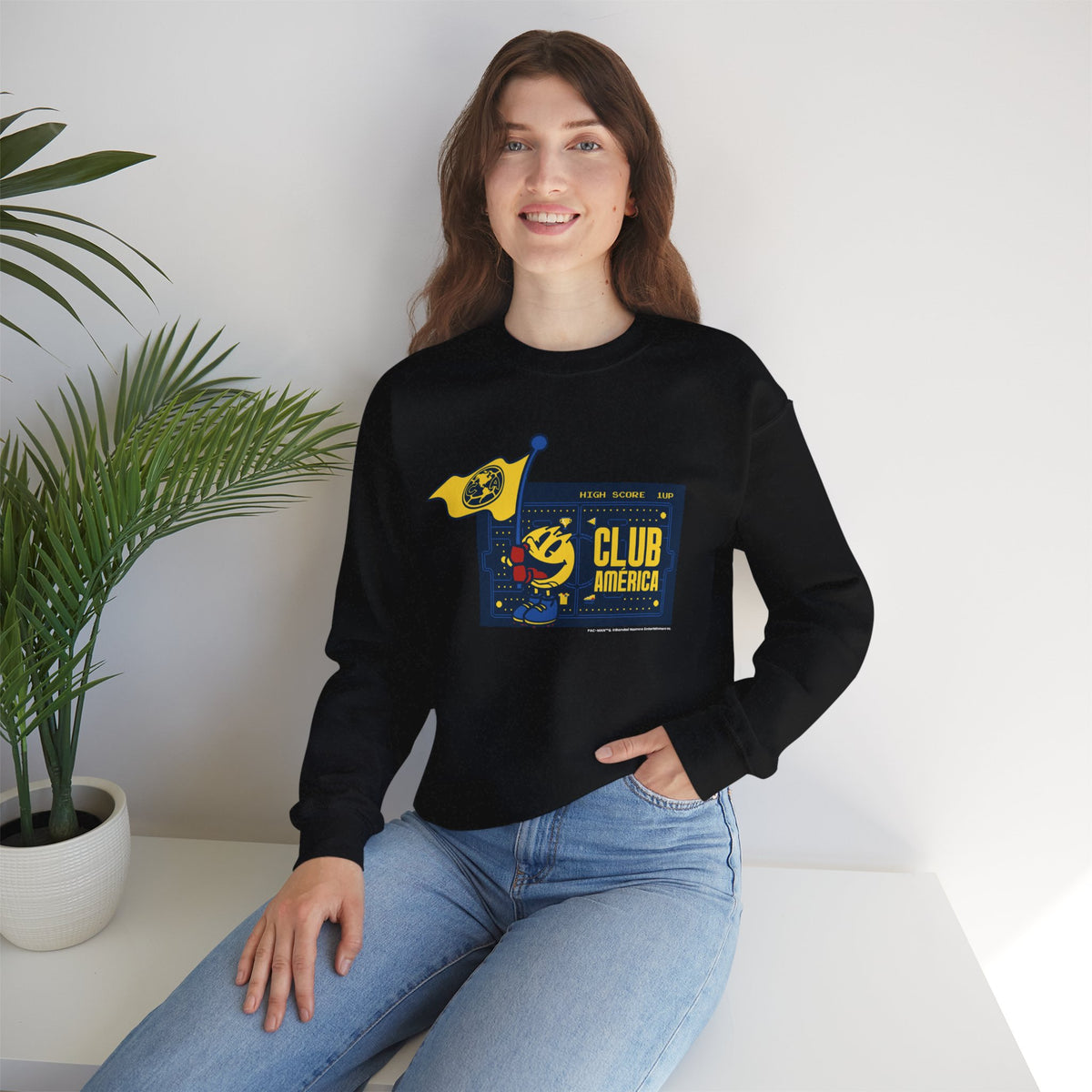 Club América x PAC-MAN - Sweatshirt – official Club América x PAC-MAN licensed merch (view 3)