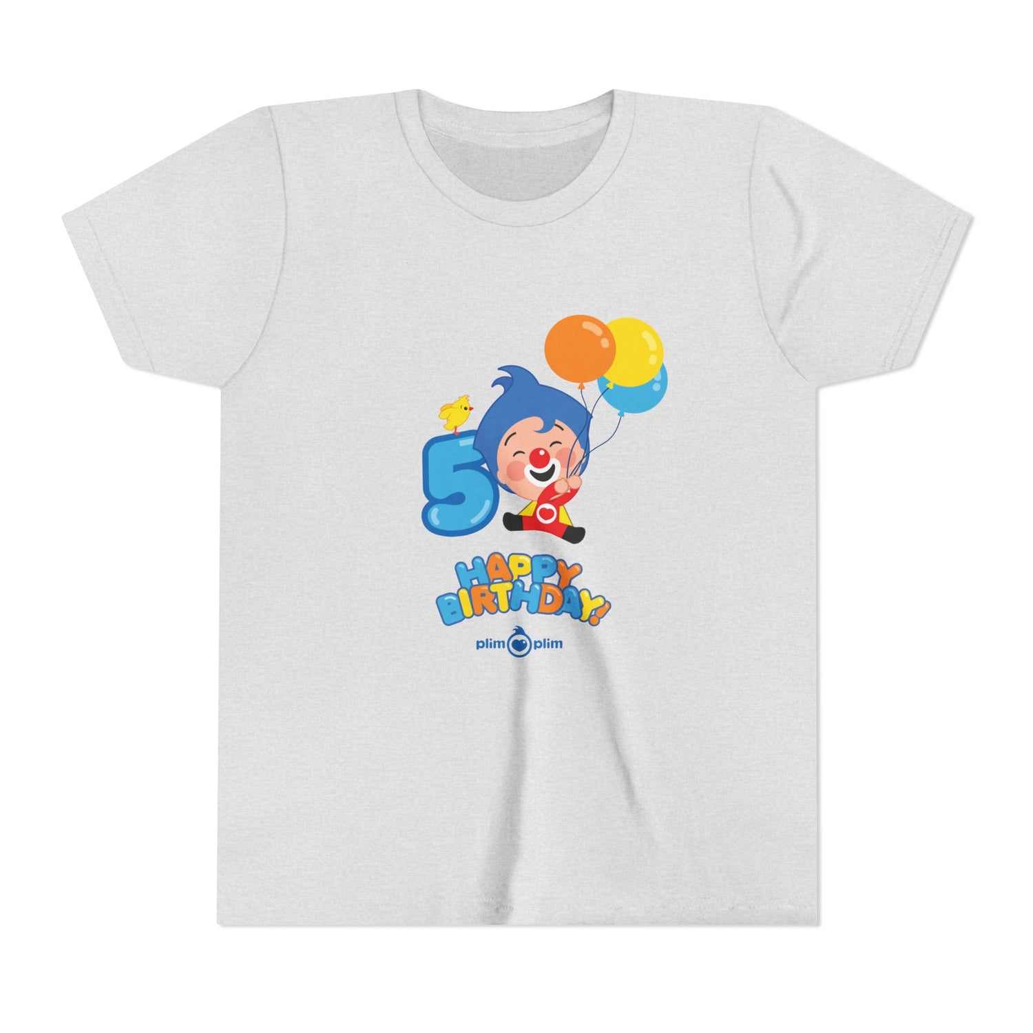 Plim Plim Camiseta Juvenil de Manga Corta Cumple 5