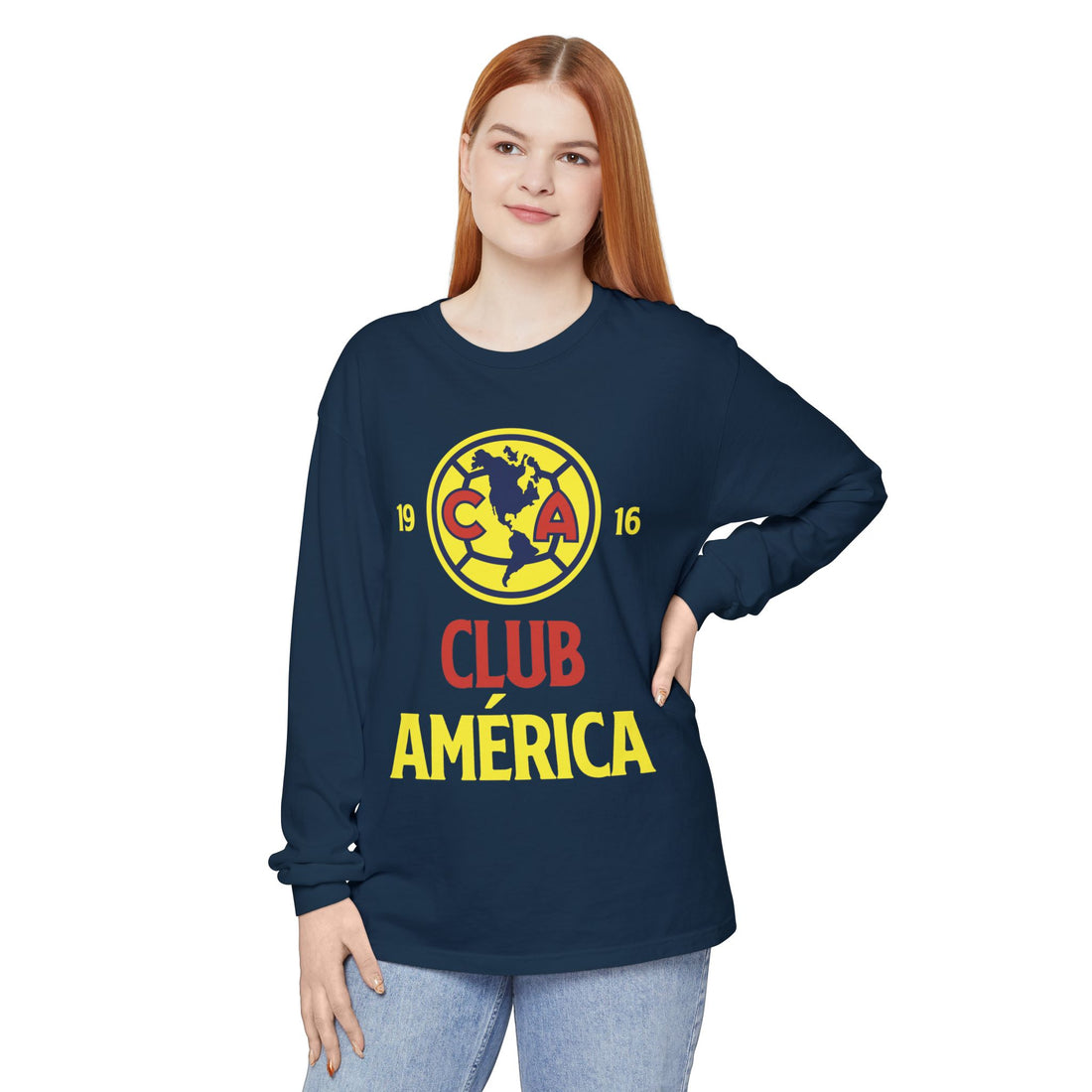 Club América Retro Long Sleeve T-Shirt - Unisex Soccer Fan Apparel