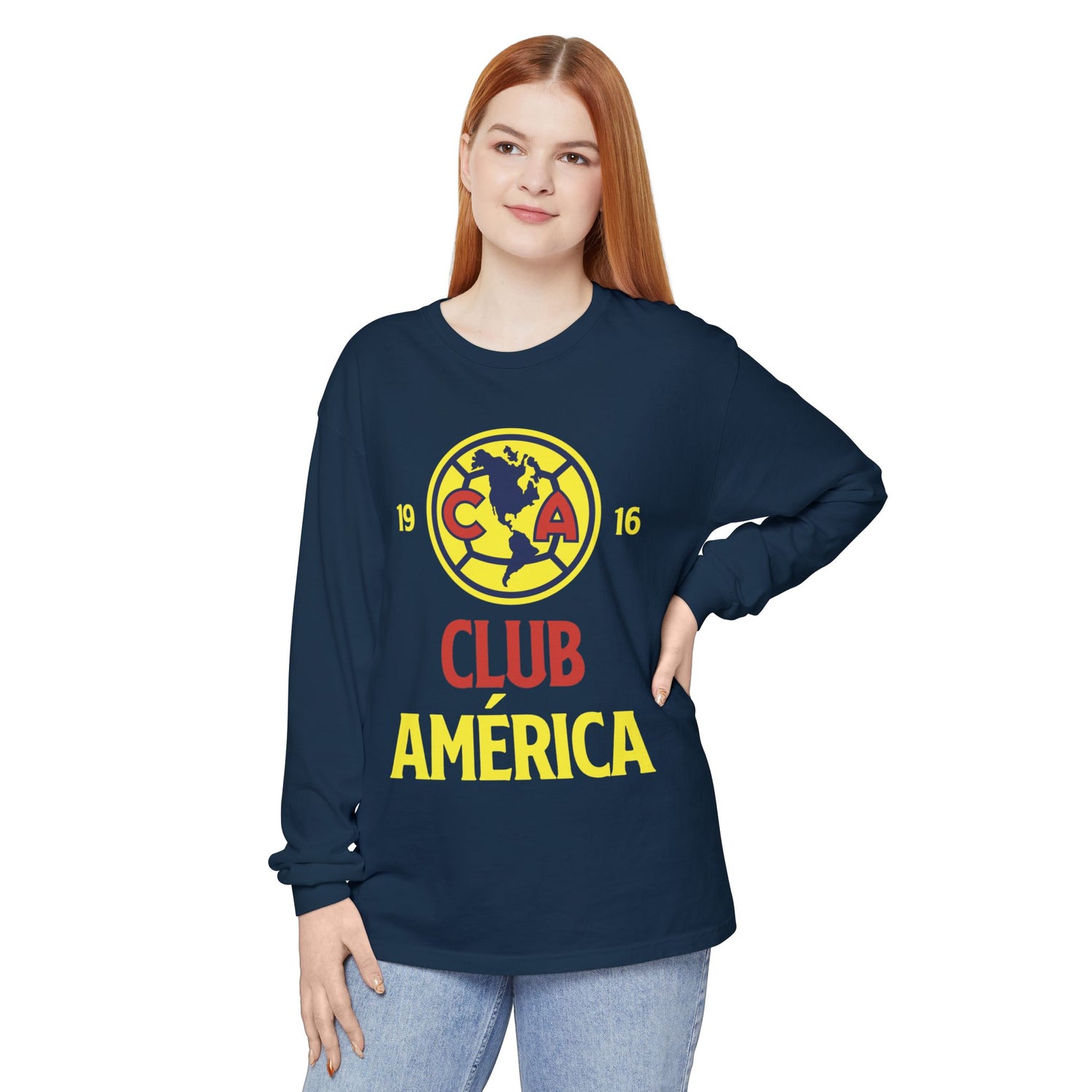 Club América Retro Long Sleeve T-Shirt - Unisex Soccer Fan Apparel