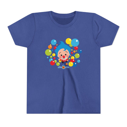 Plim Plim Camiseta Juvenil de Manga Corta Burbujas