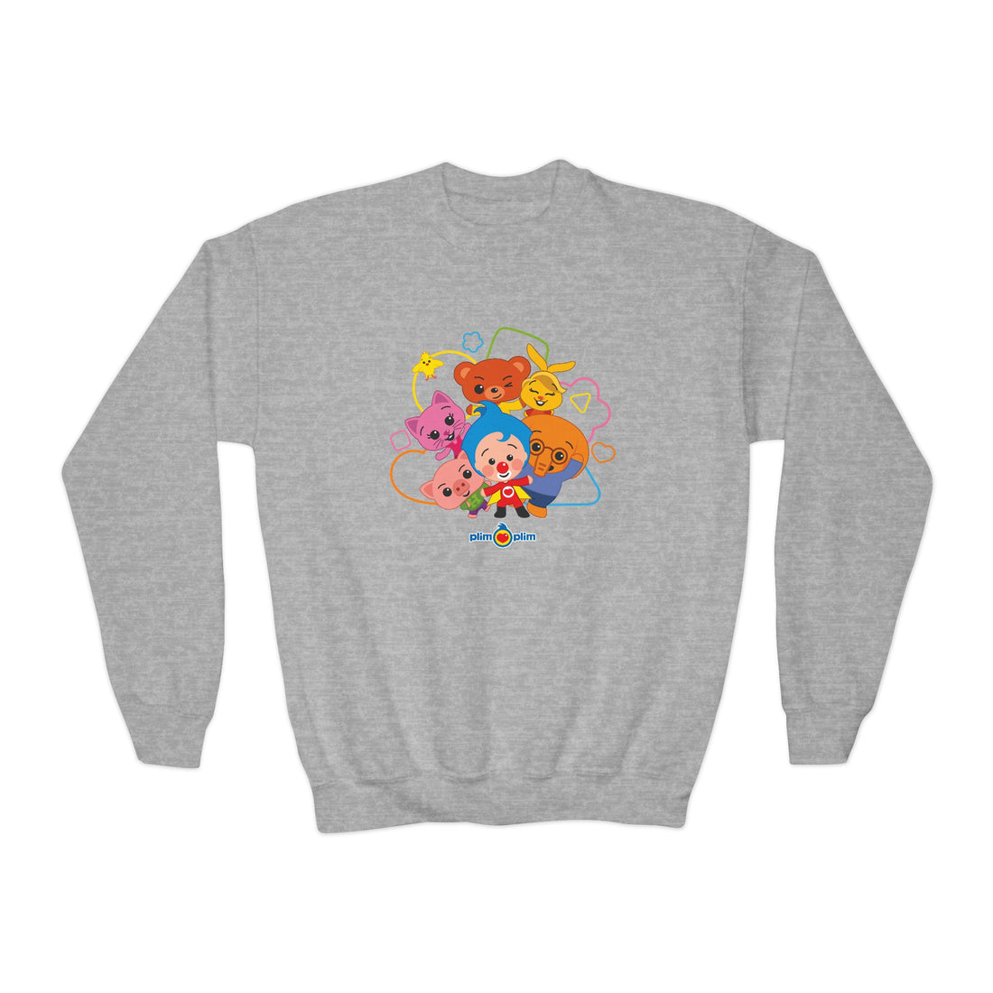 Plim Plim Sudadera Juvenil de Cuello Redondo Amigos