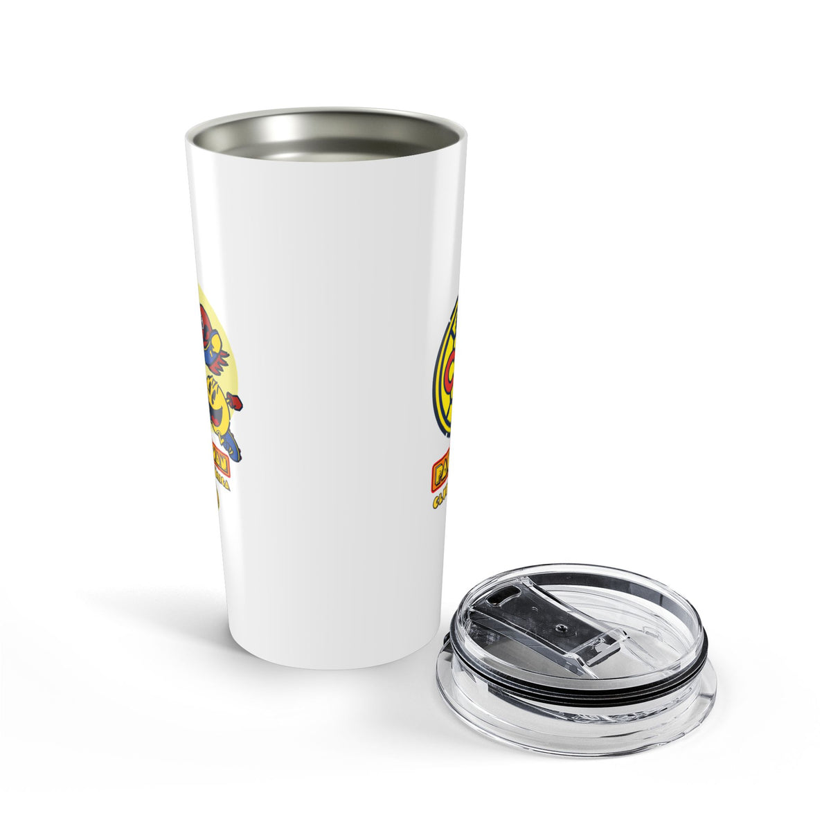 Club América x PAC-MAN Tumbler 20oz – official Club América x PAC-MAN licensed merch (view 2)