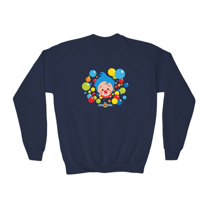 Plim Plim Sudadera Juvenil de Cuello Redondo Burbujas