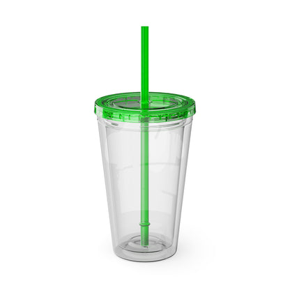 Vaso acrílico con pajita Mikecrack 