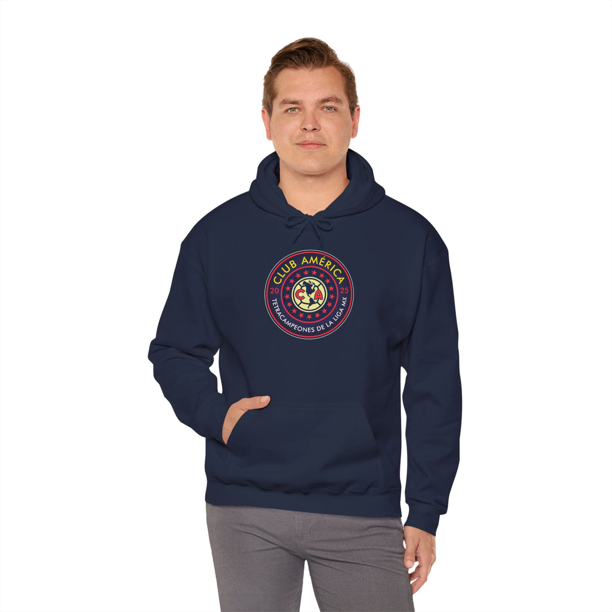 Club América — 17 four-time champion Unisex Heavy Blend™ Hooded Sweatshirt – official Club América licensed merch (view 14)