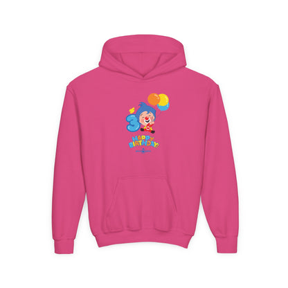Plim Plim Sudadera de Niños con Capucha Cumple 3