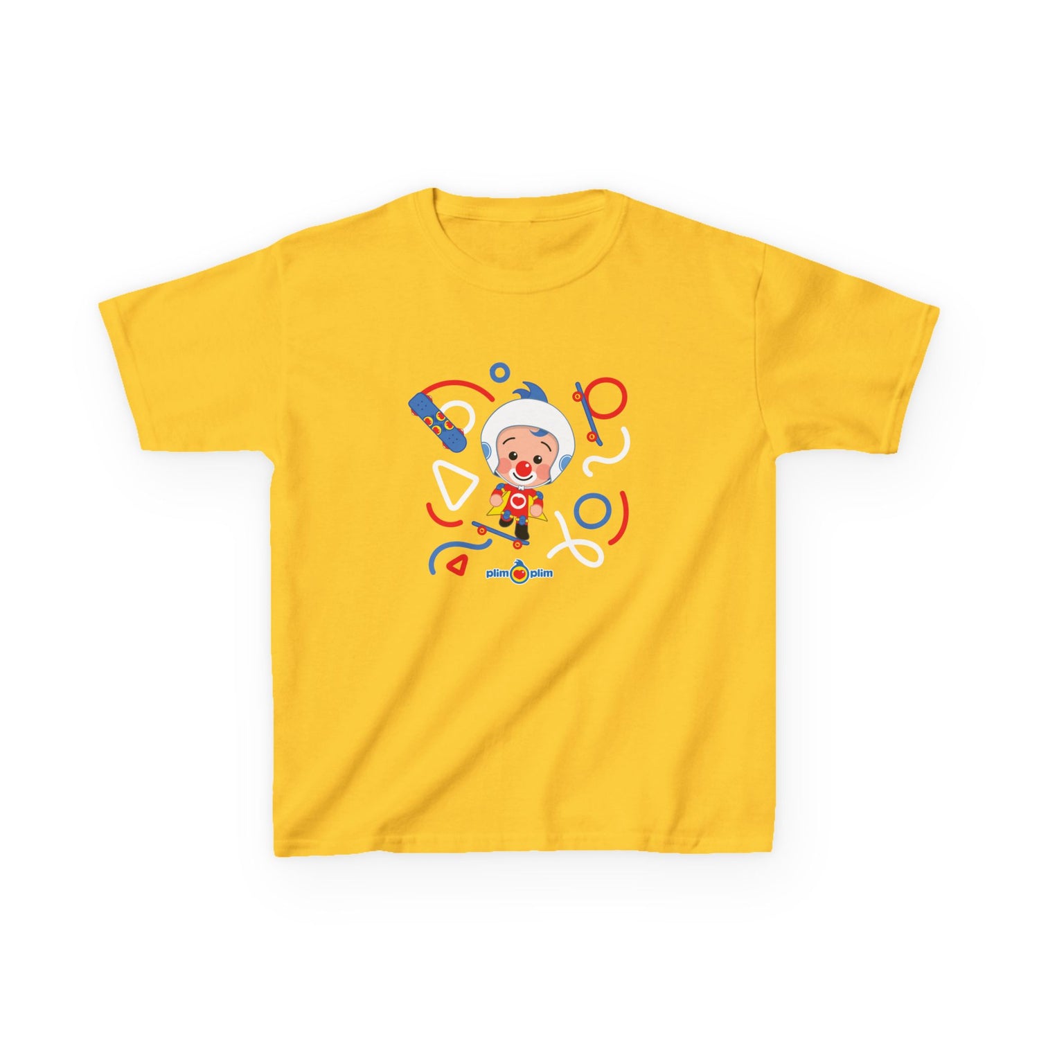 Plim Plim Camiseta para Niños de Algodón Grueso Patineta