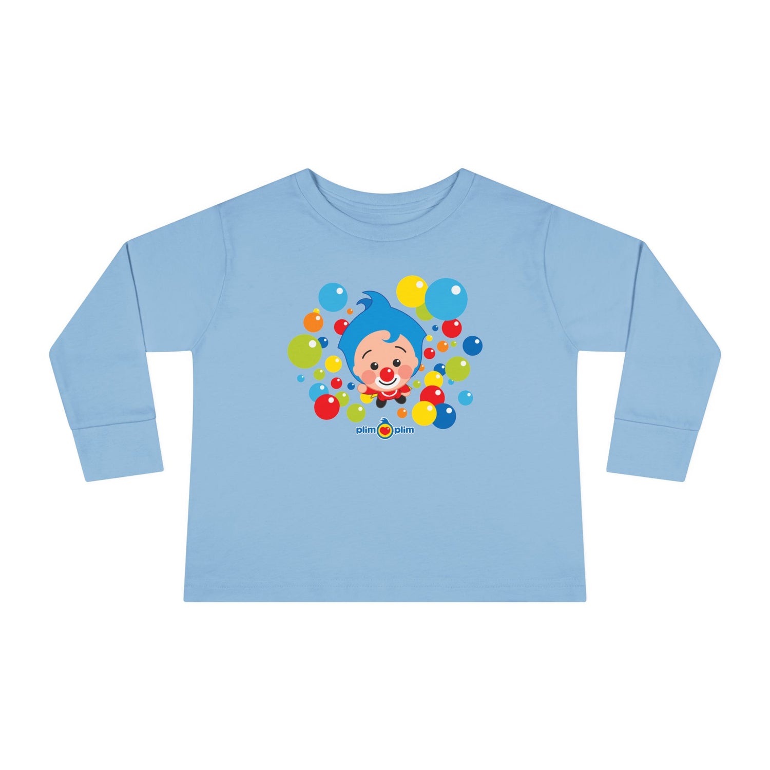 Plim Plim Camiseta Manga Larga de Niños Burbujas