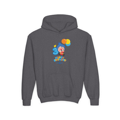 Plim Plim Sudadera de Niños con Capucha Cumple 3