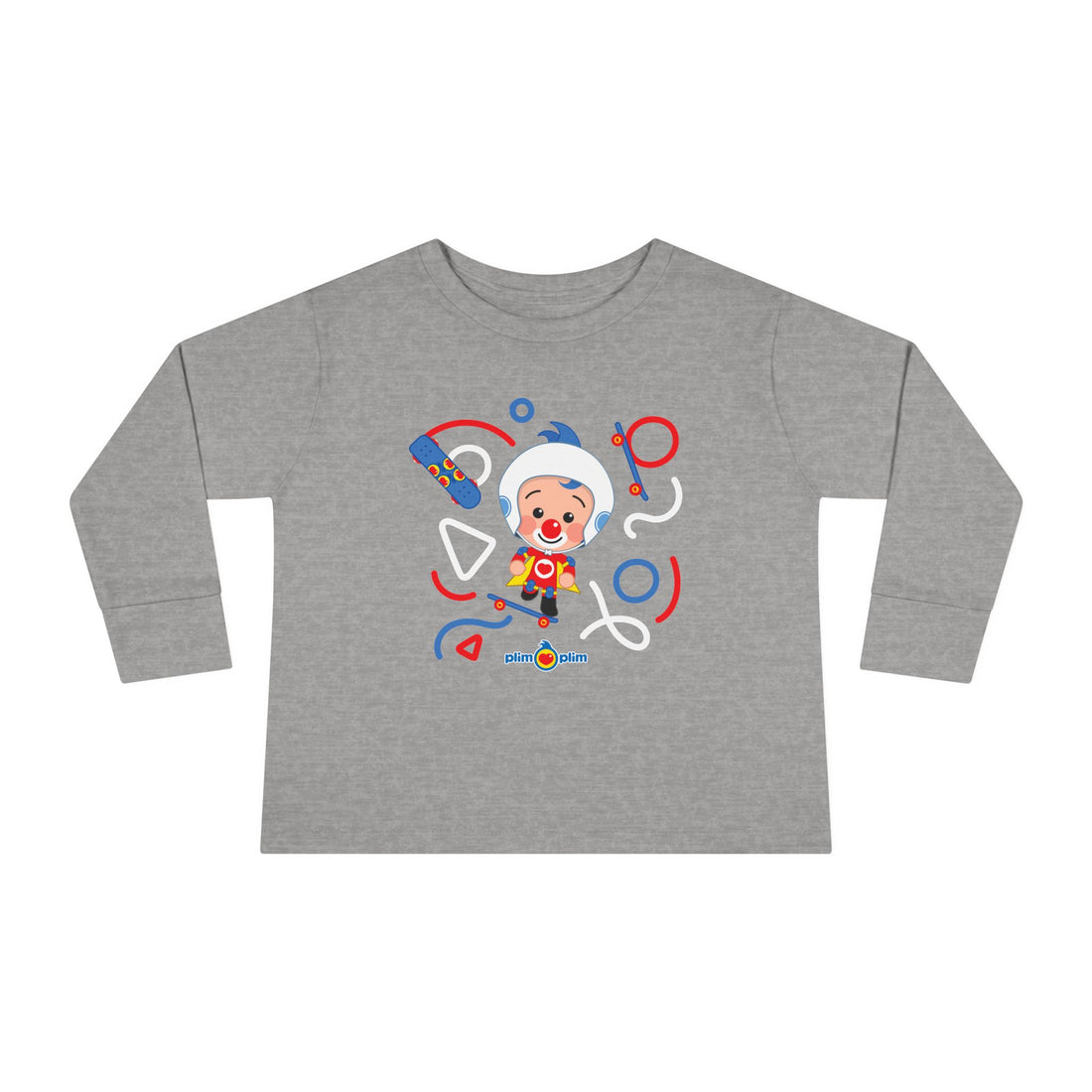 Plim Plim Camiseta Manga Larga de Niños Patineta