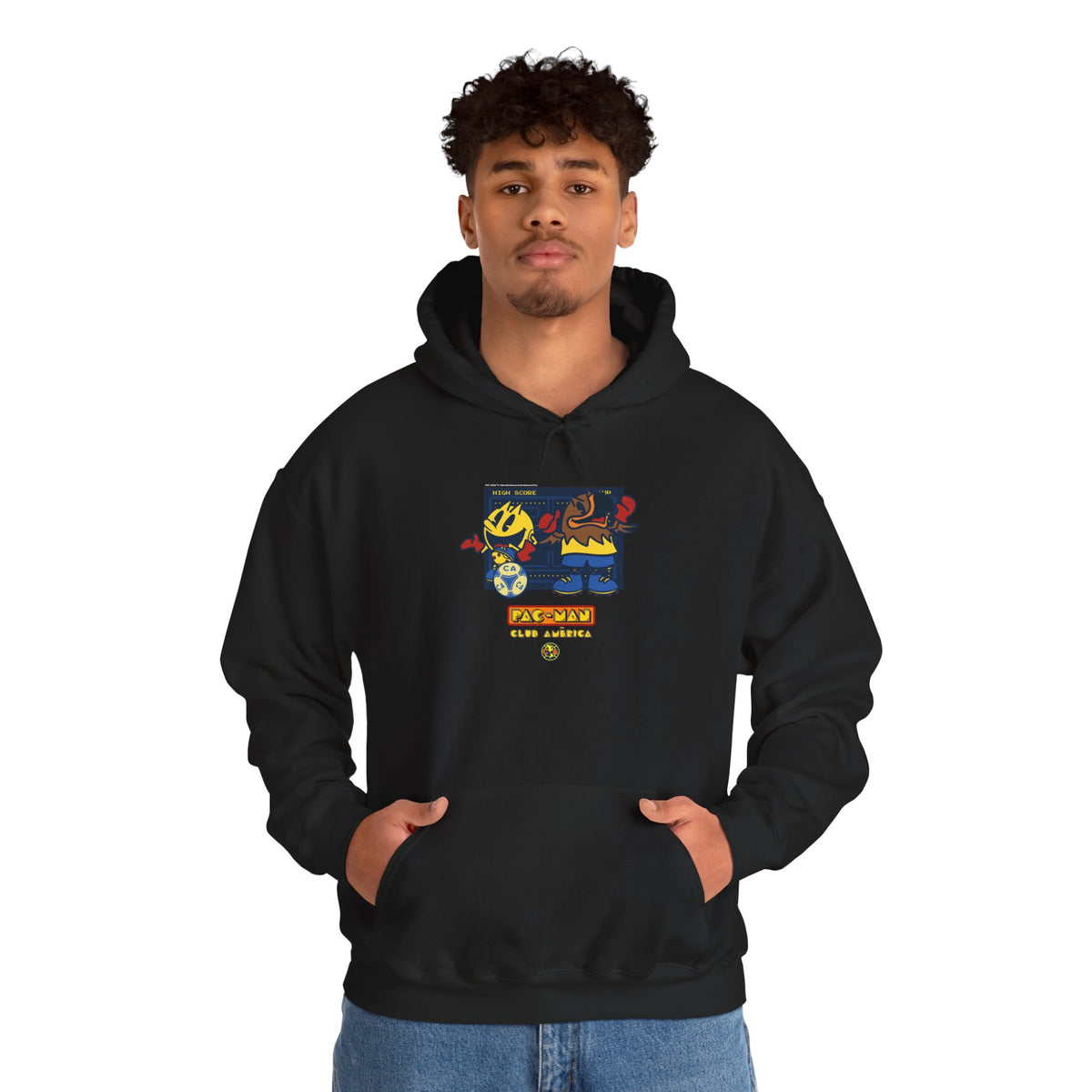 Club América x PAC-MAN - Hooded Sweatshirt – official Club América x PAC-MAN licensed merch