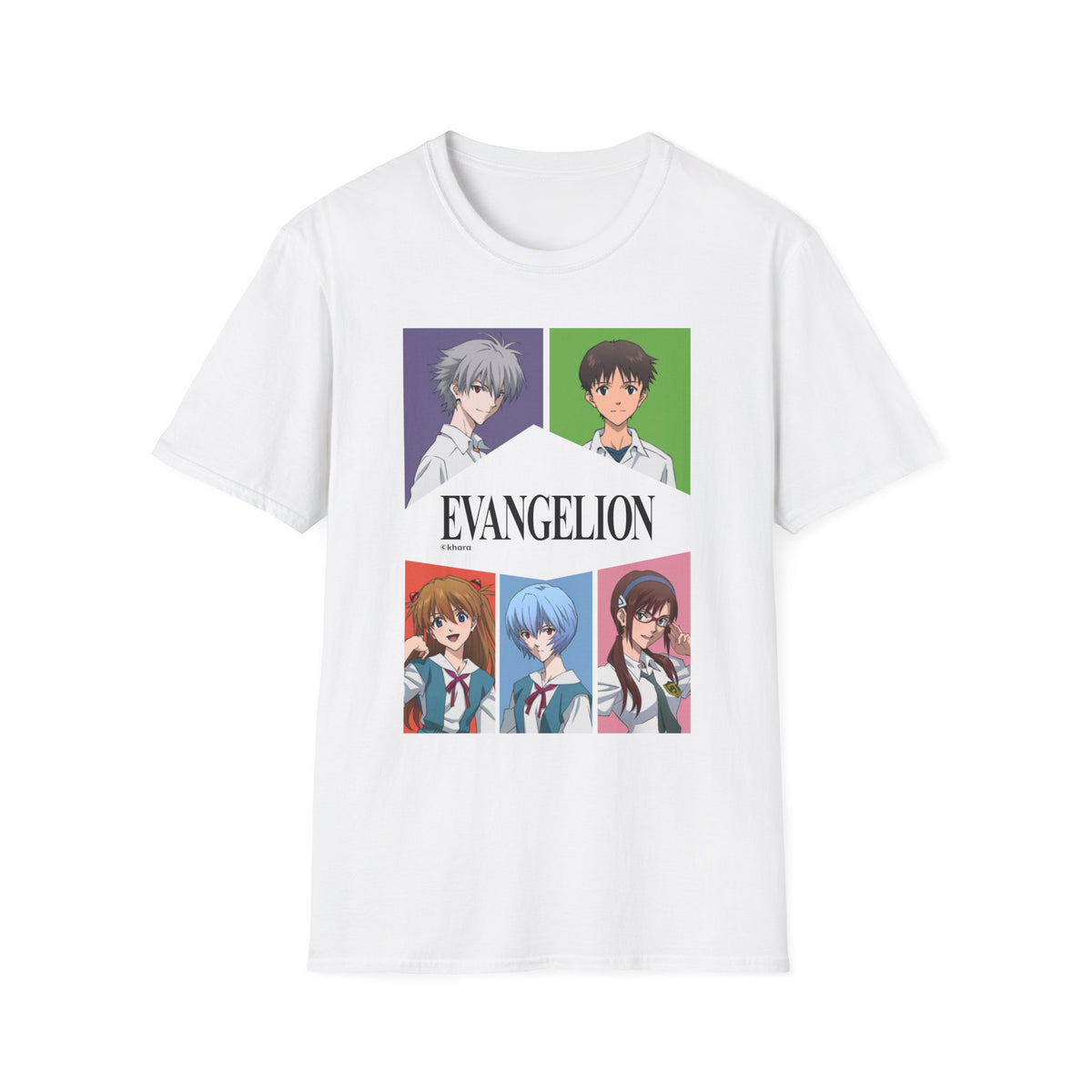 EVANGELION 2.22 - "All pilots in school" T-Shirt – official Evangelion licensed merch (view 3)