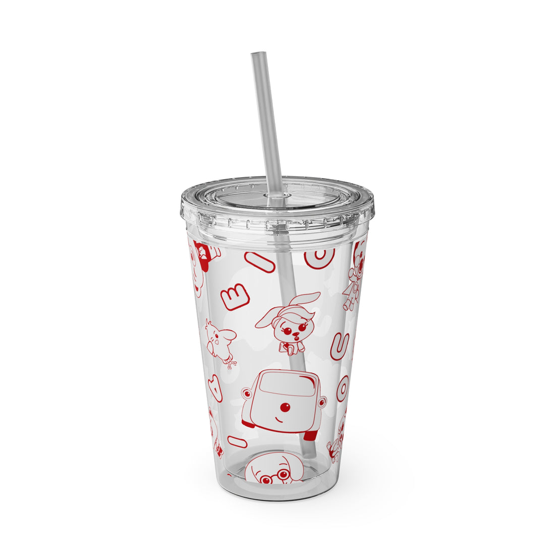 Sunsplash Tumbler with Straw, 16oz